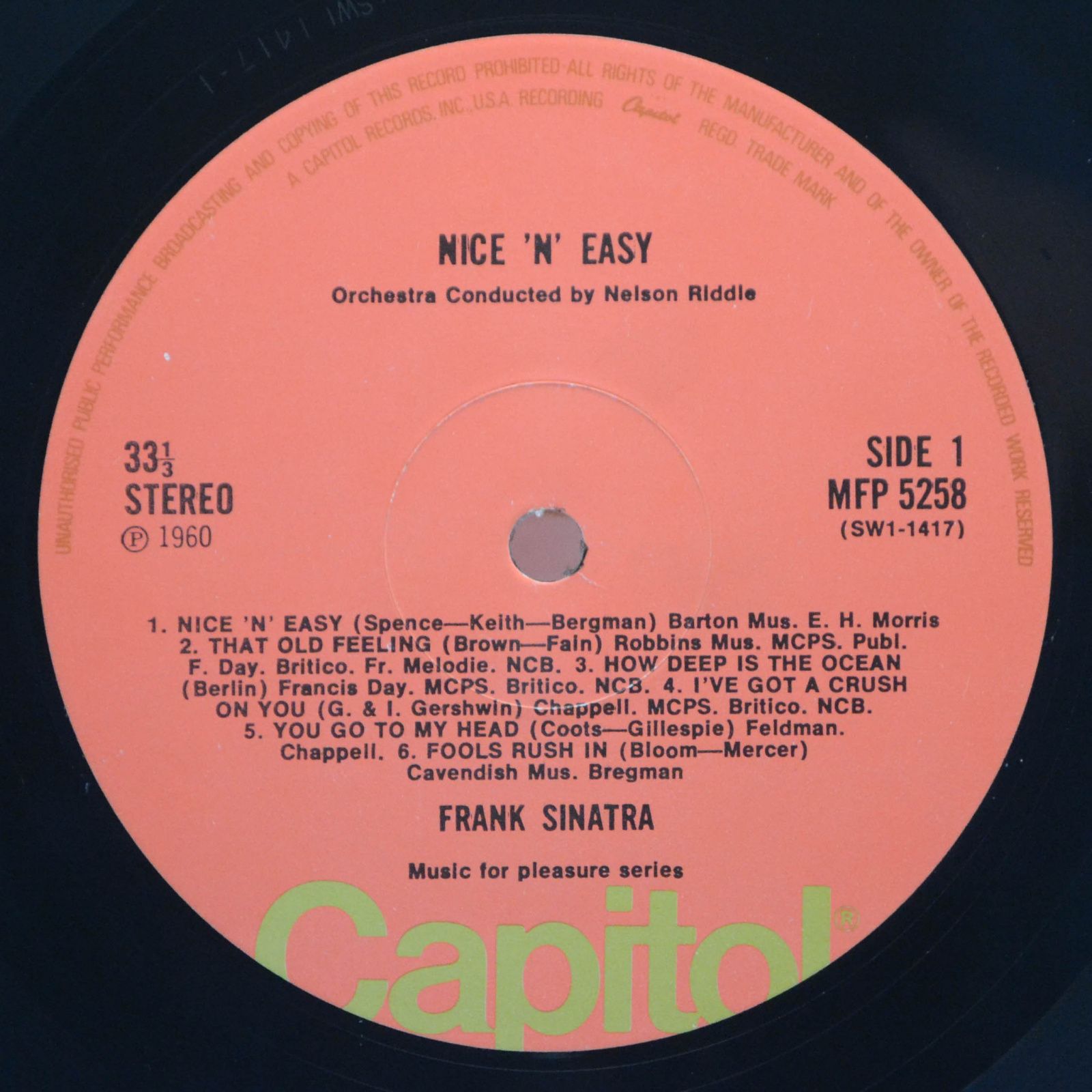 Sinatra — Nice 'N' Easy, 1960