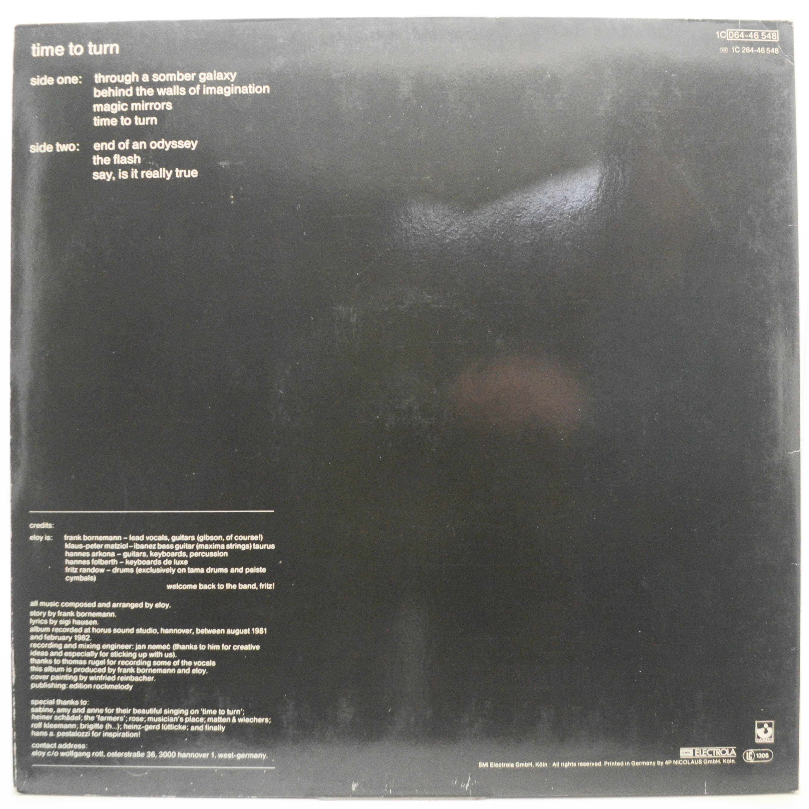 Eloy — Time To Turn, 1982