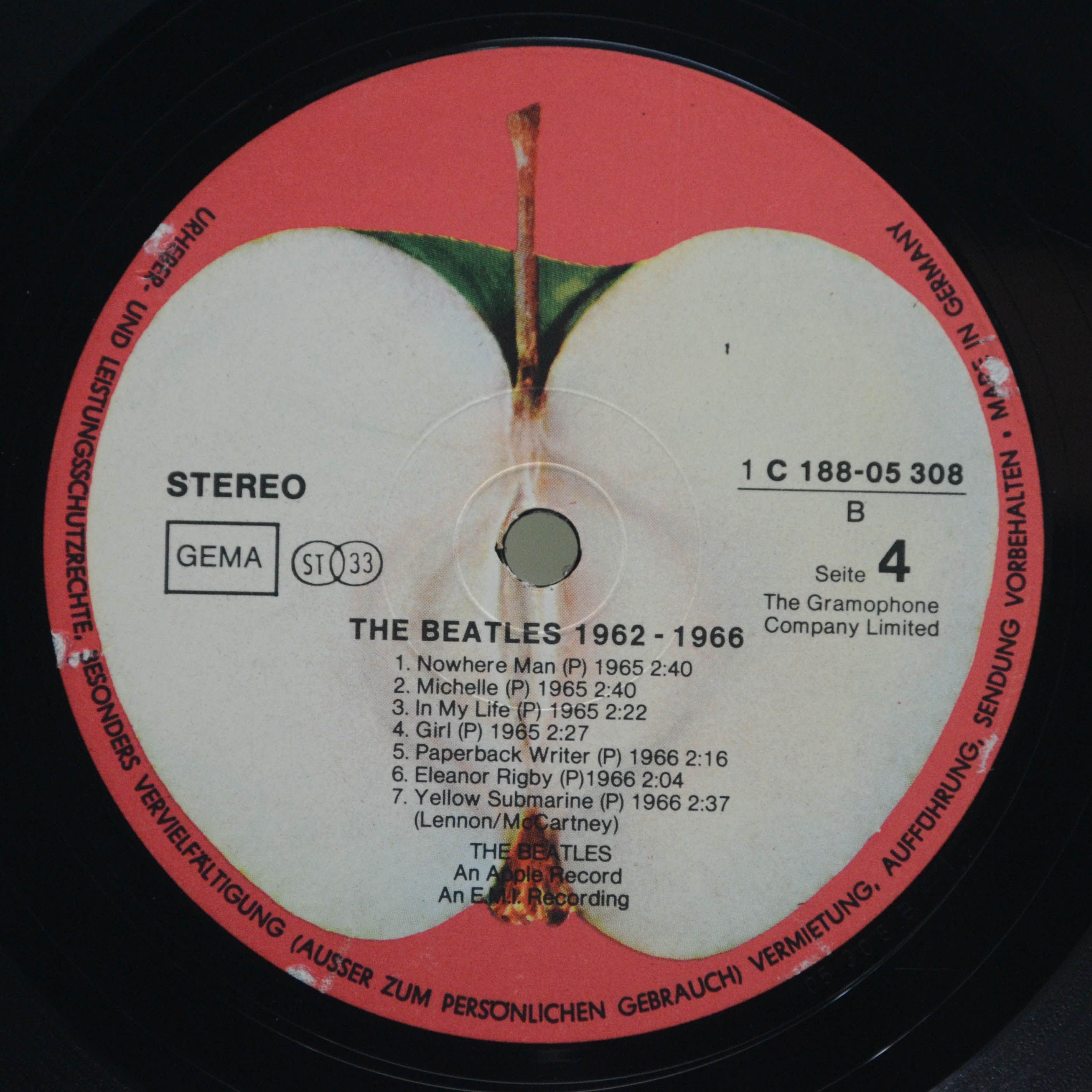 Beatles — 1962-1966 (2LP), 1973