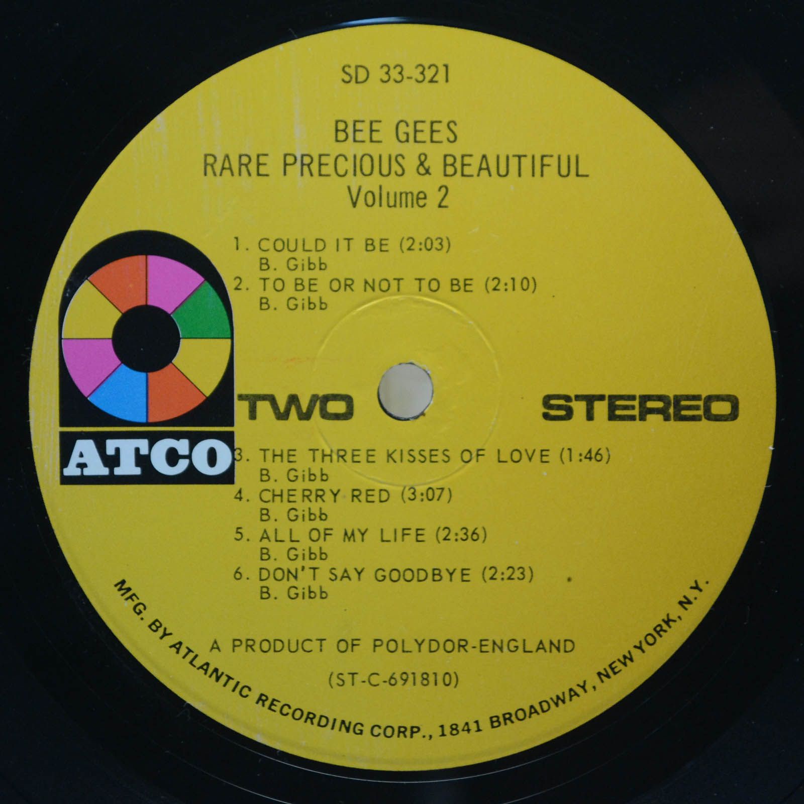 Bee Gees — Rare, Precious & Beautiful Volume 2 (USA), 1970