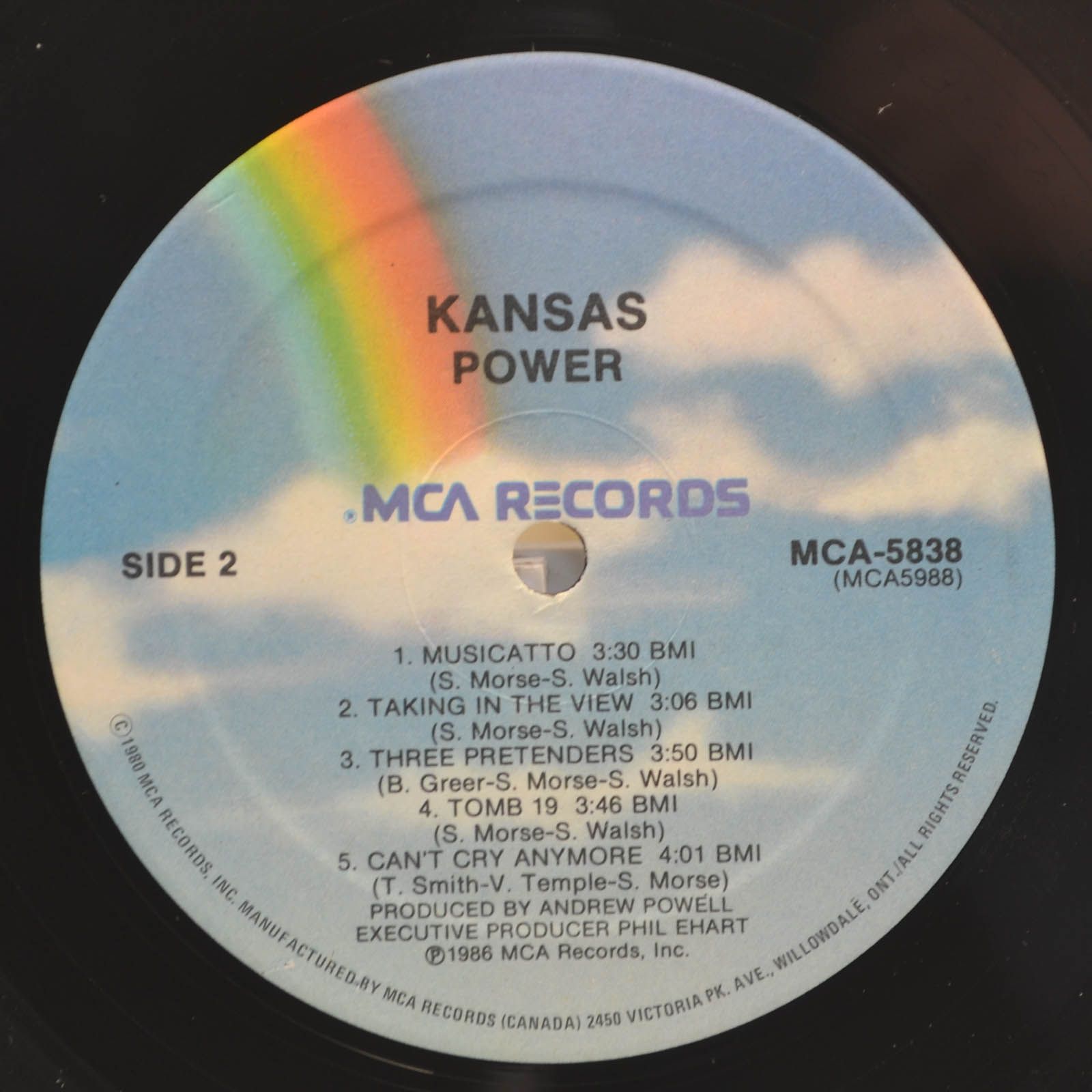 Kansas — Power, 1986