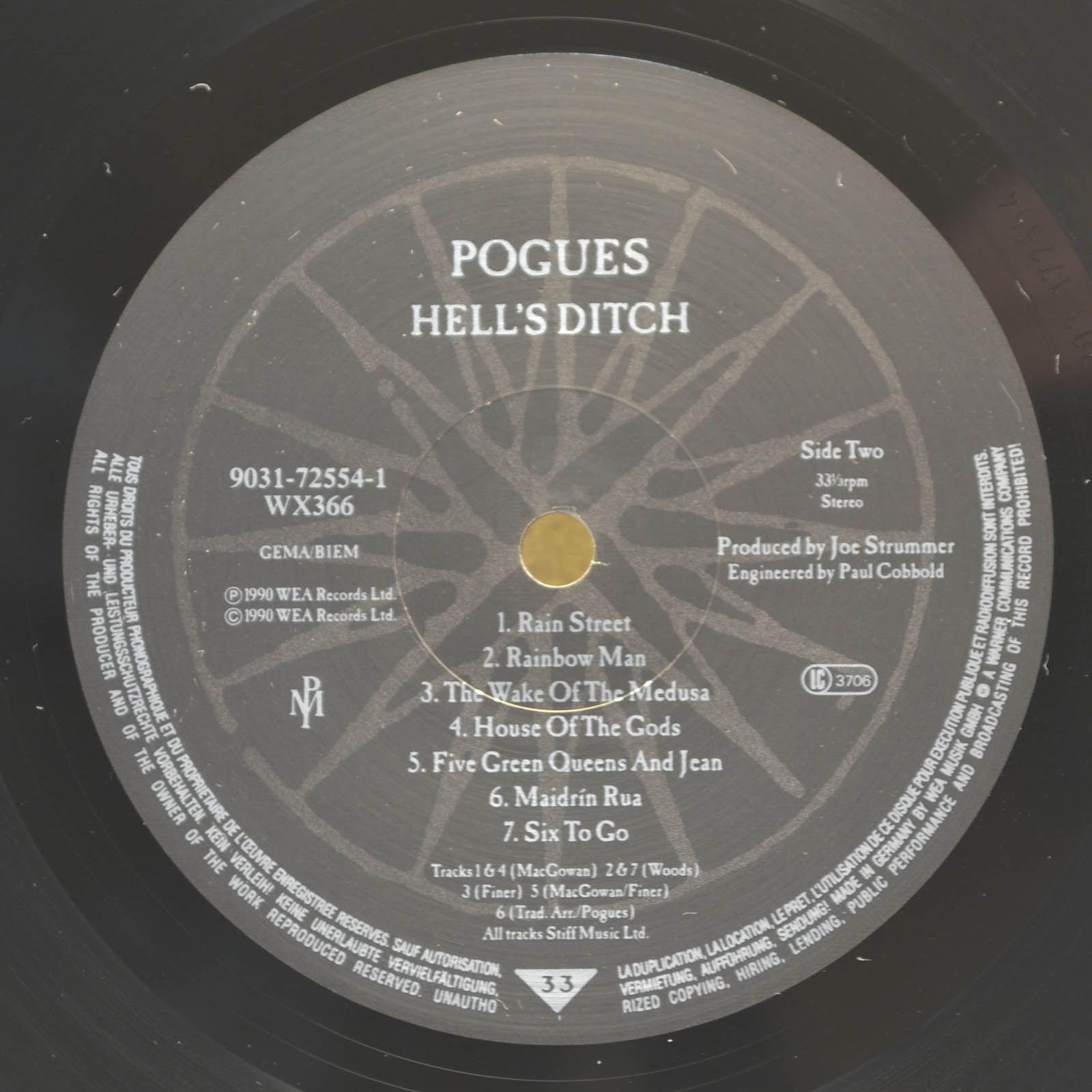 Pogues — Hell's Ditch, 1990