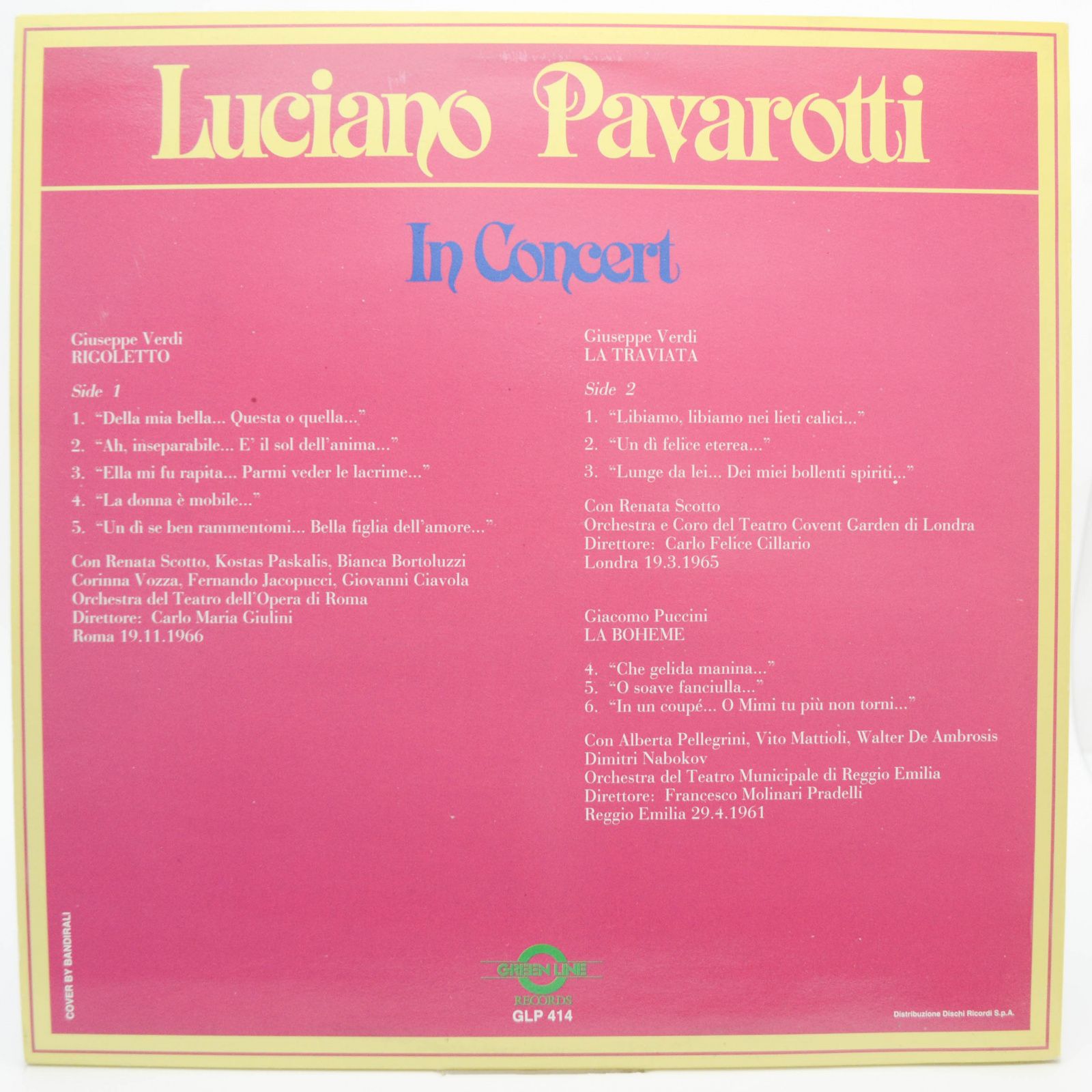 Luciano Pavarotti — In Concert (Italy), 1984