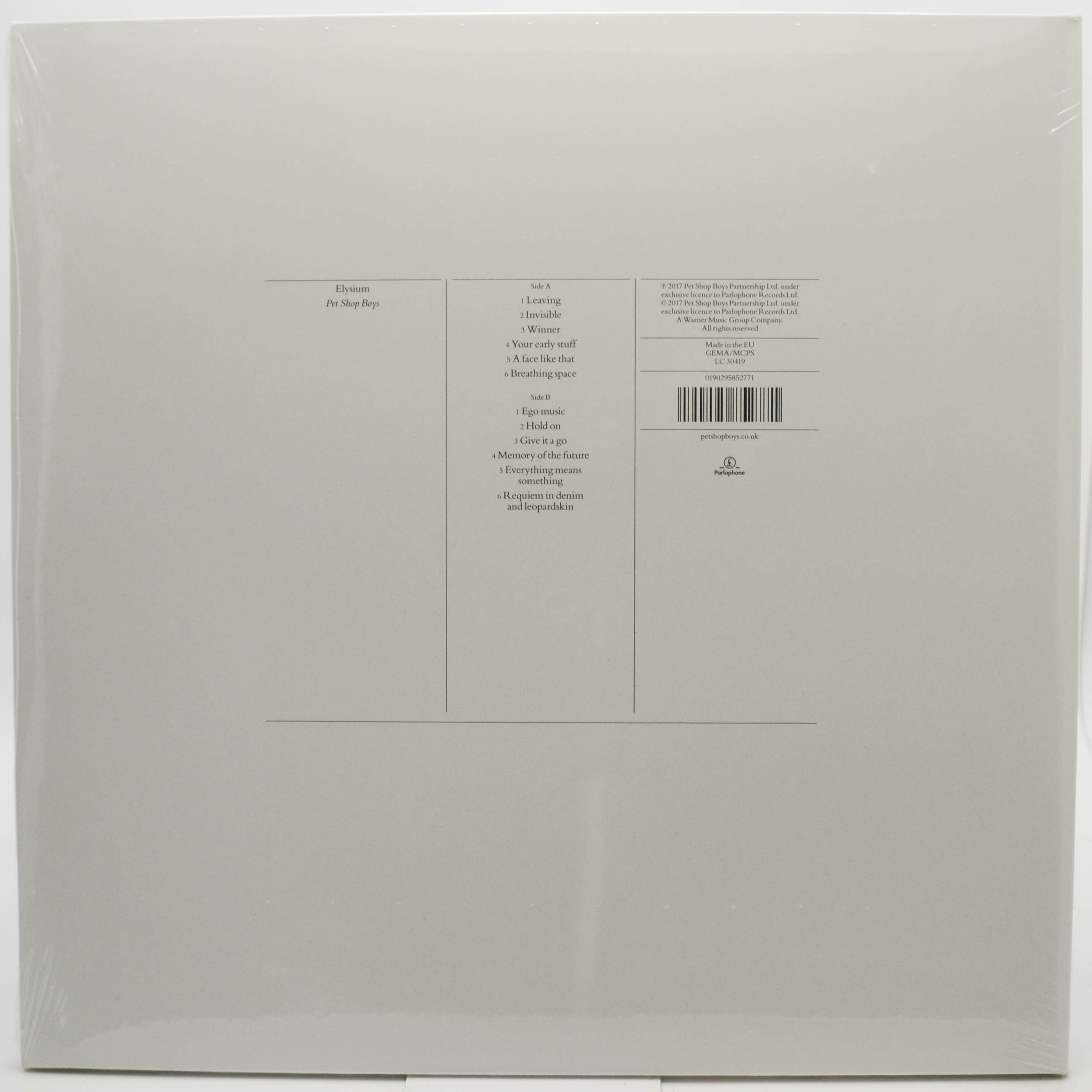 Pet Shop Boys — Elysium, 2012