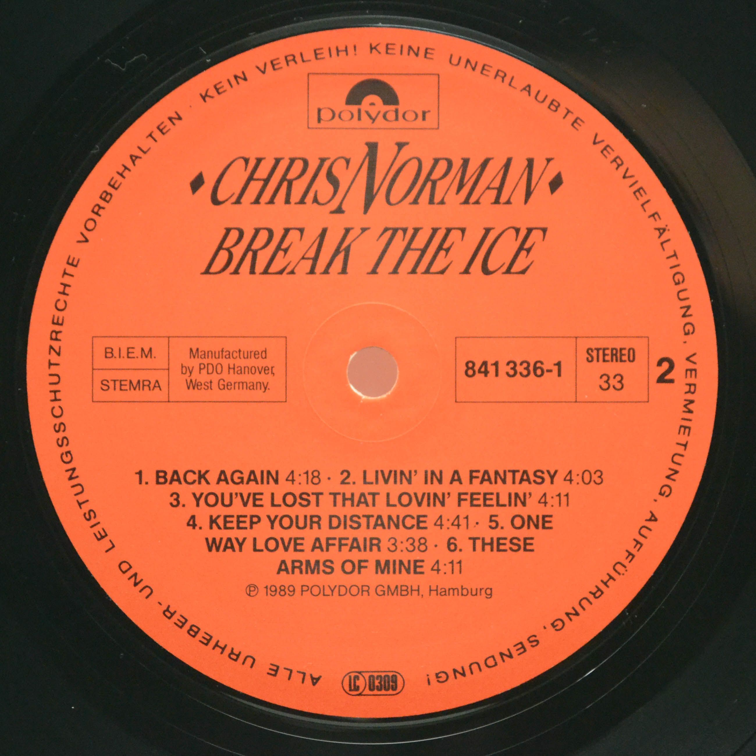 Chris Norman — Break The Ice, 1989