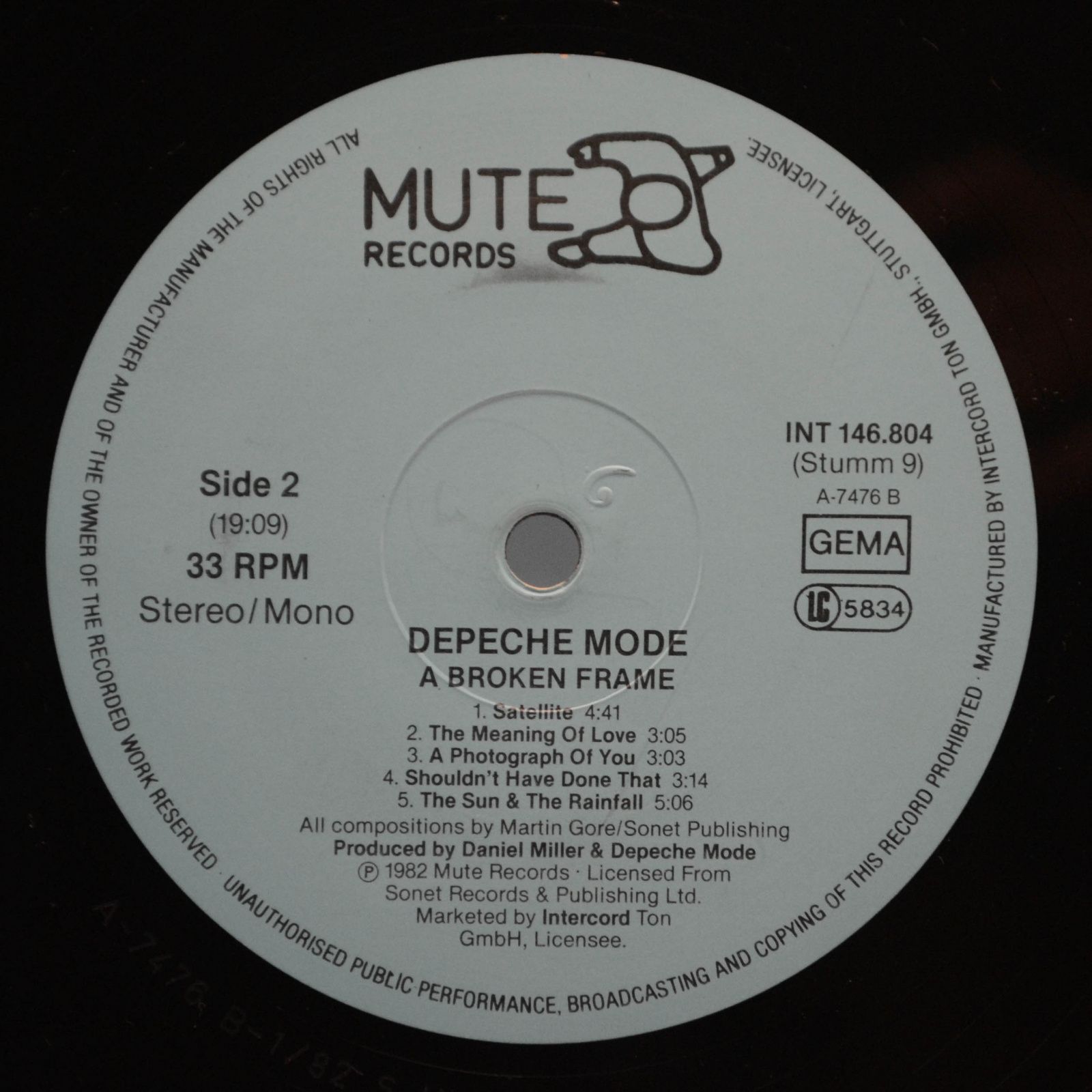 Depeche Mode — A Broken Frame, 1982