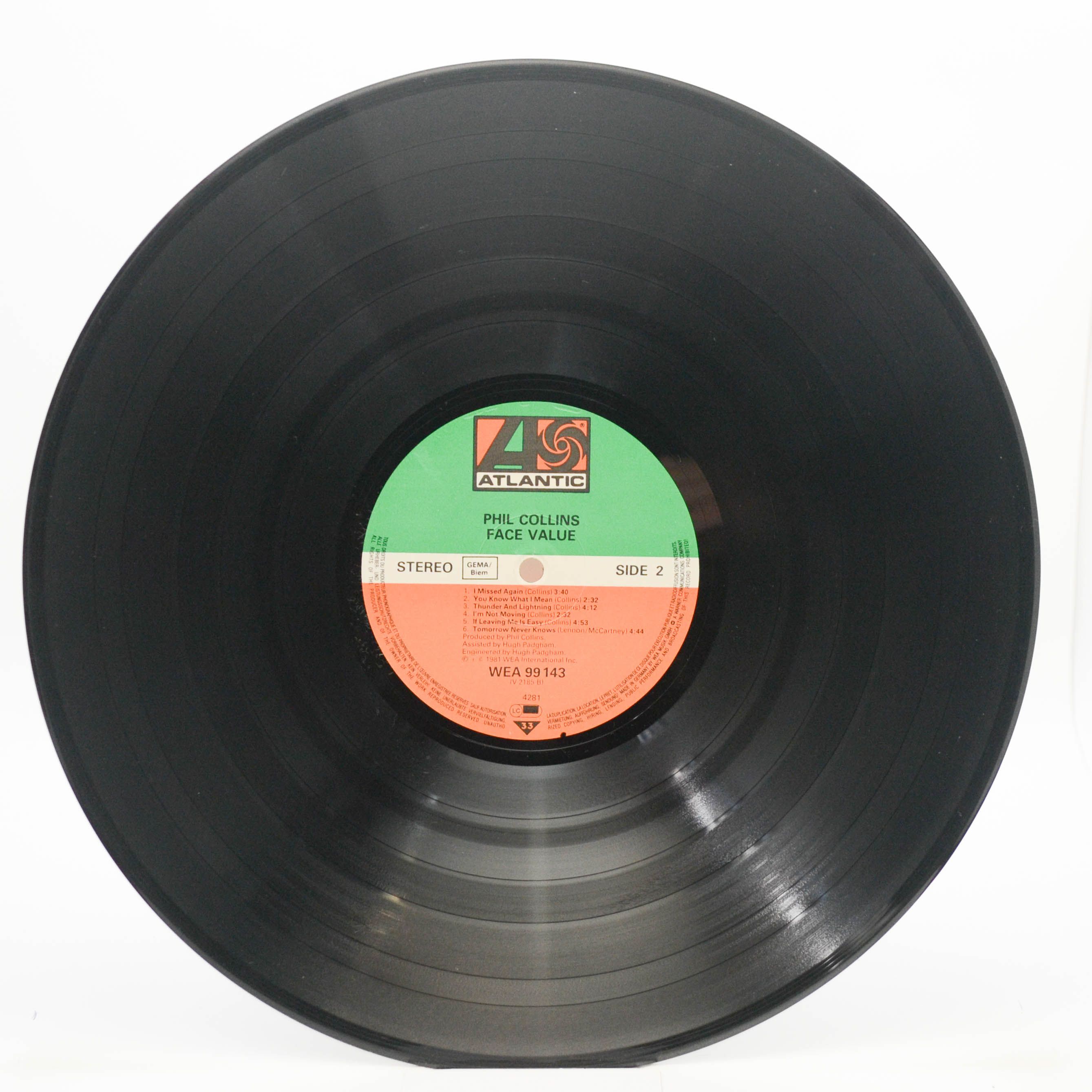 Phil Collins — Face Value, 1981