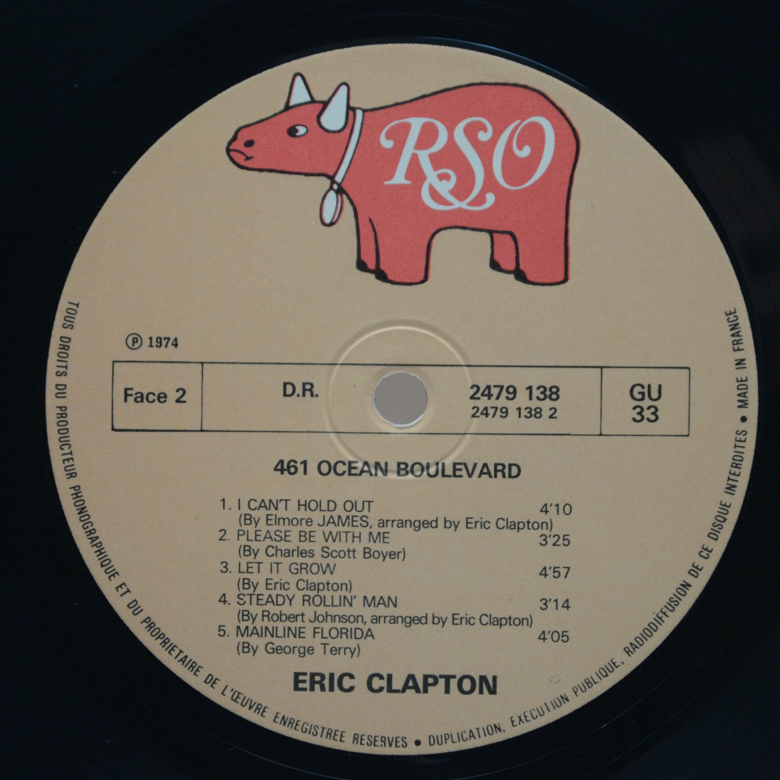 Eric Clapton — 461 Ocean Boulevard, 1974