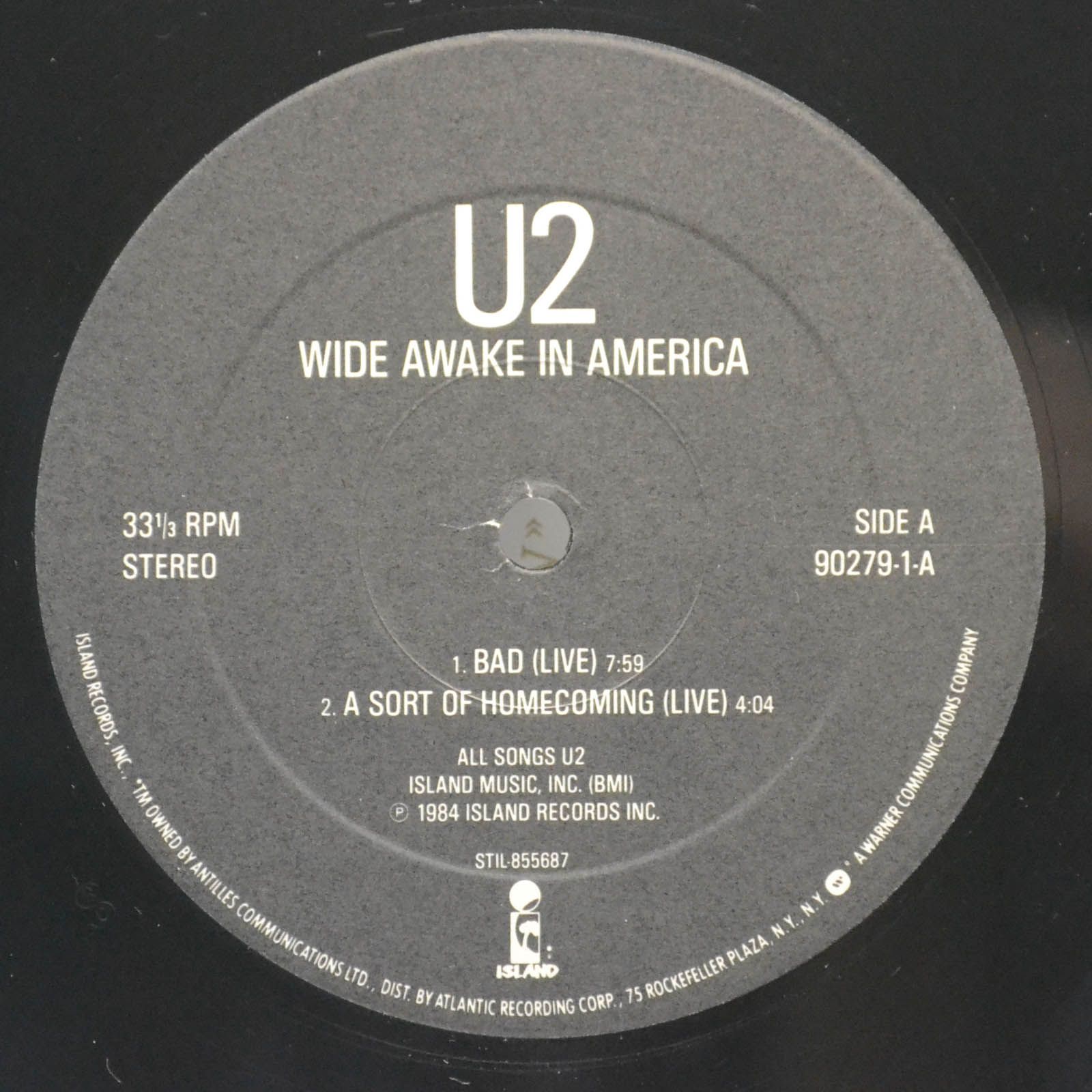 U2 — Wide Awake In America (USA), 1985
