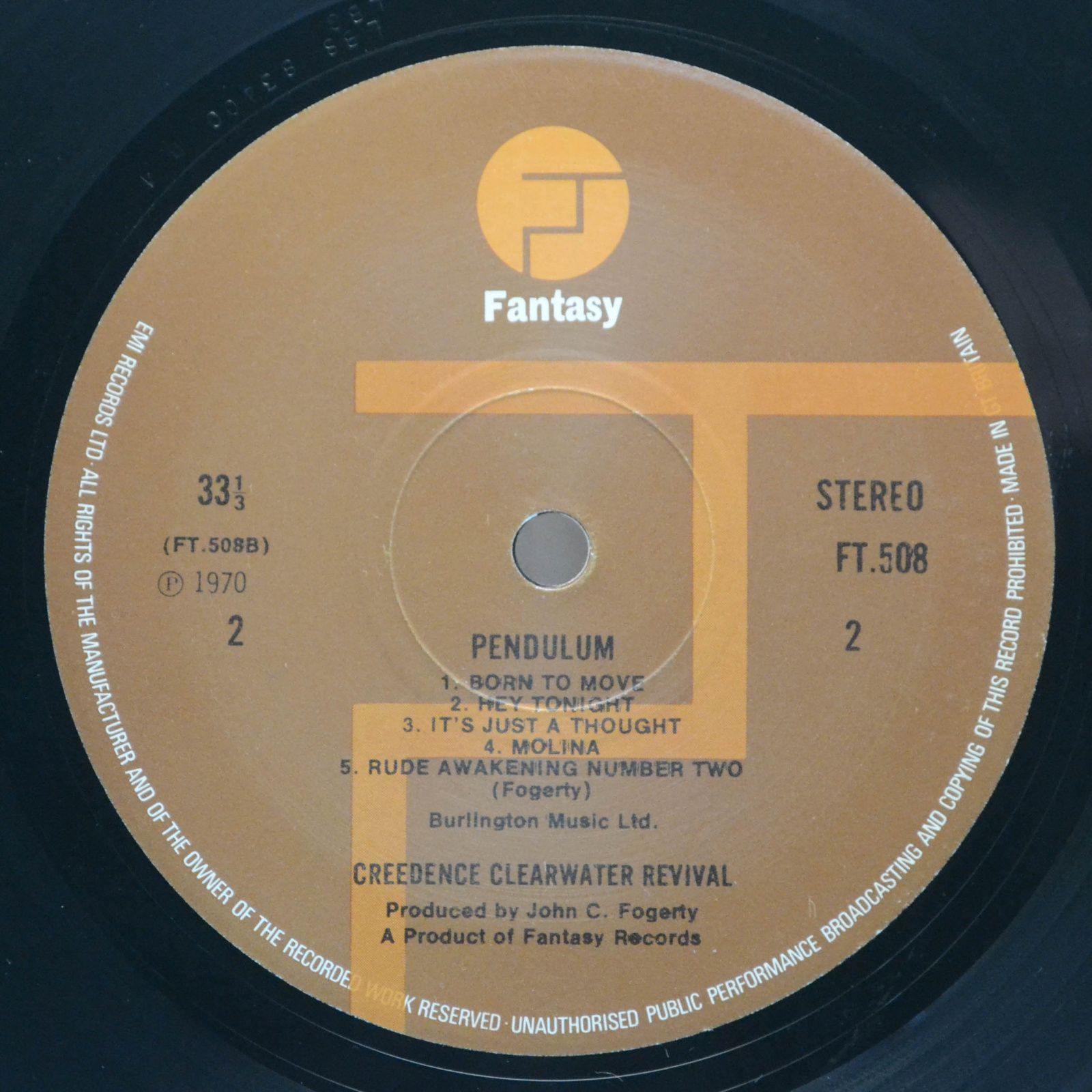 Creedence Clearwater Revival — Pendulum (UK), 1970