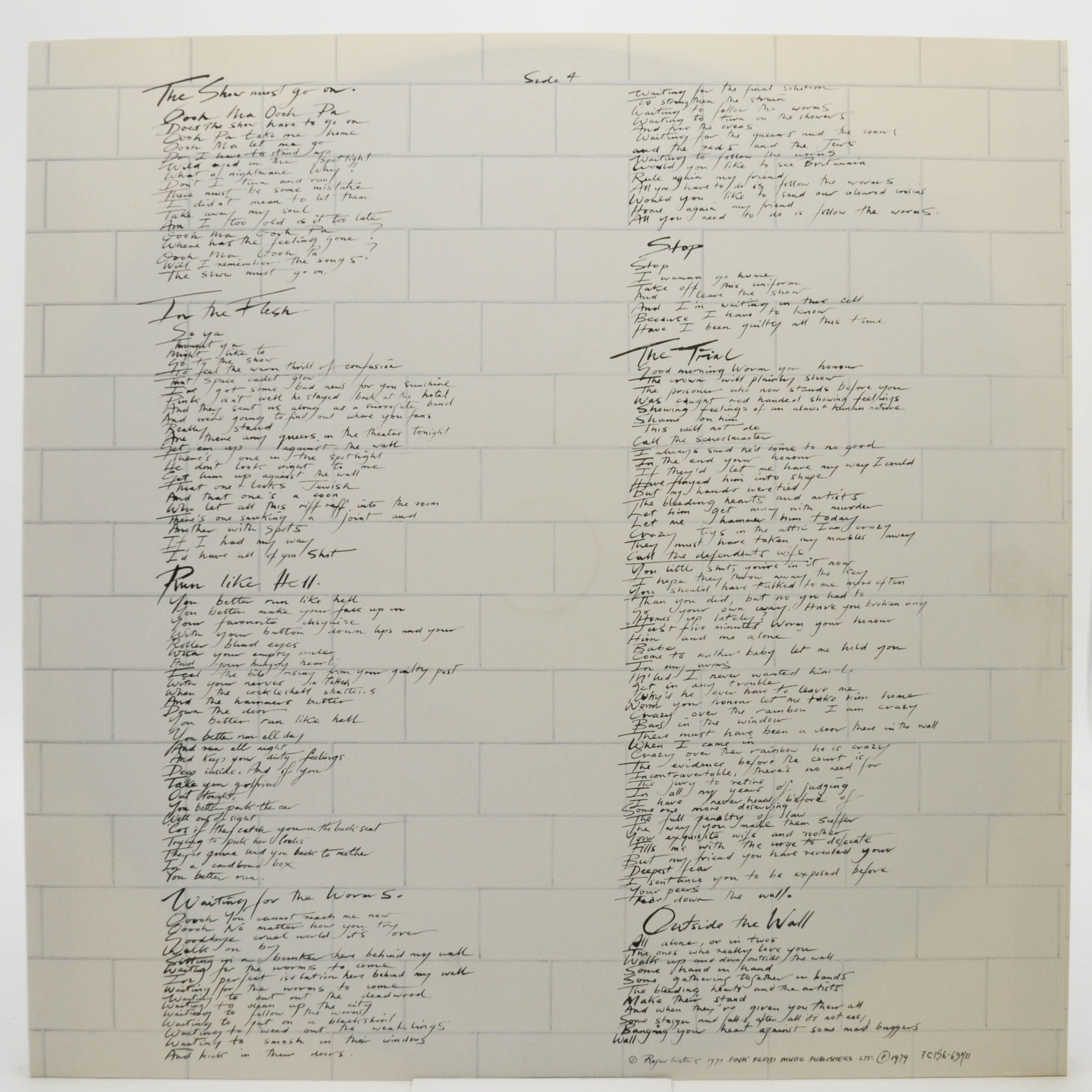 Pink Floyd — The Wall (2LP), 1979