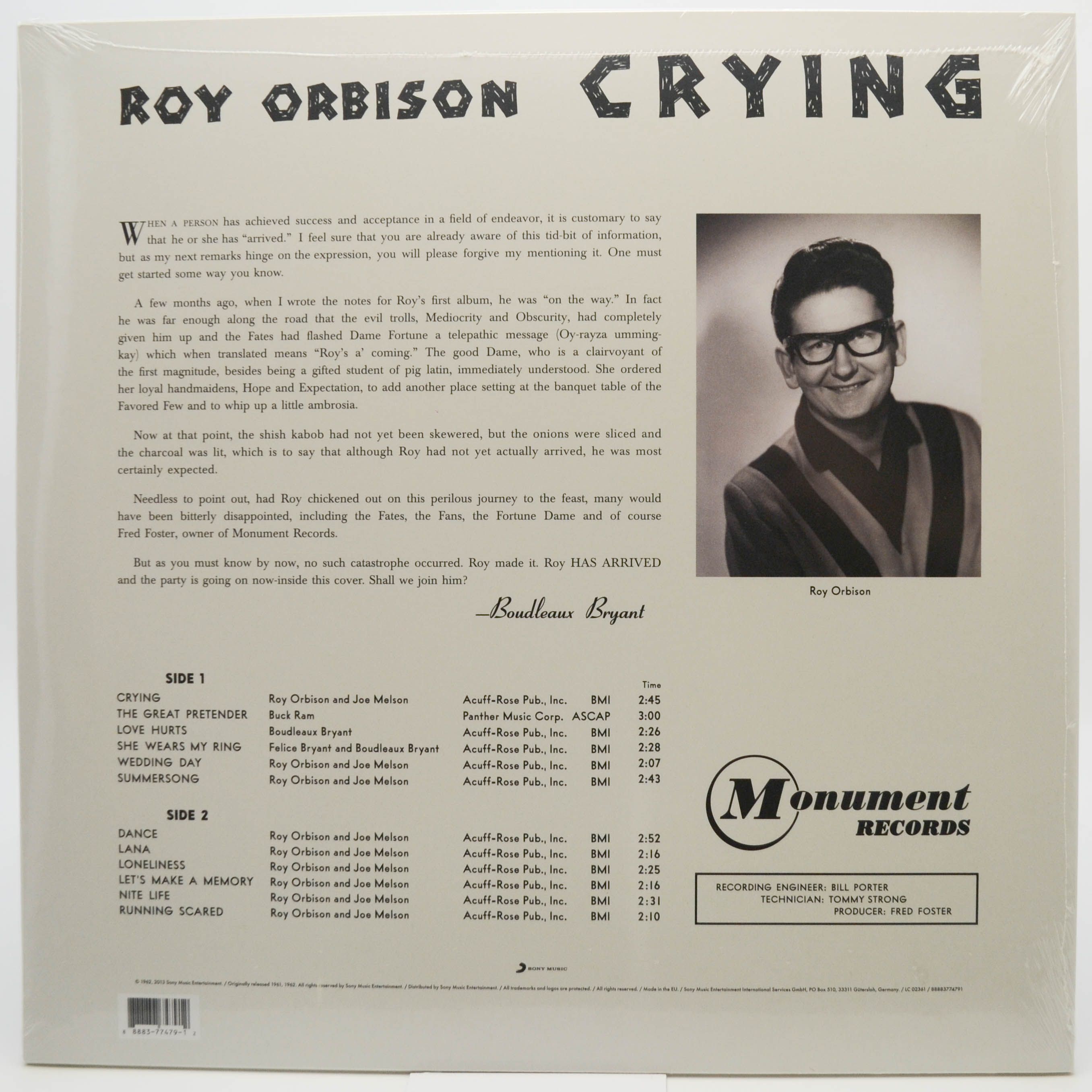 Roy Orbison — Crying, 1962