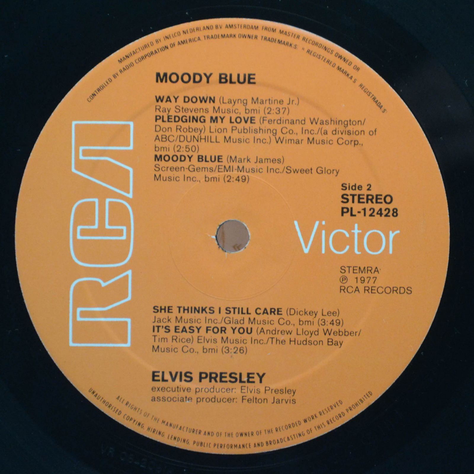 Elvis Presley — Moody Blue, 1977