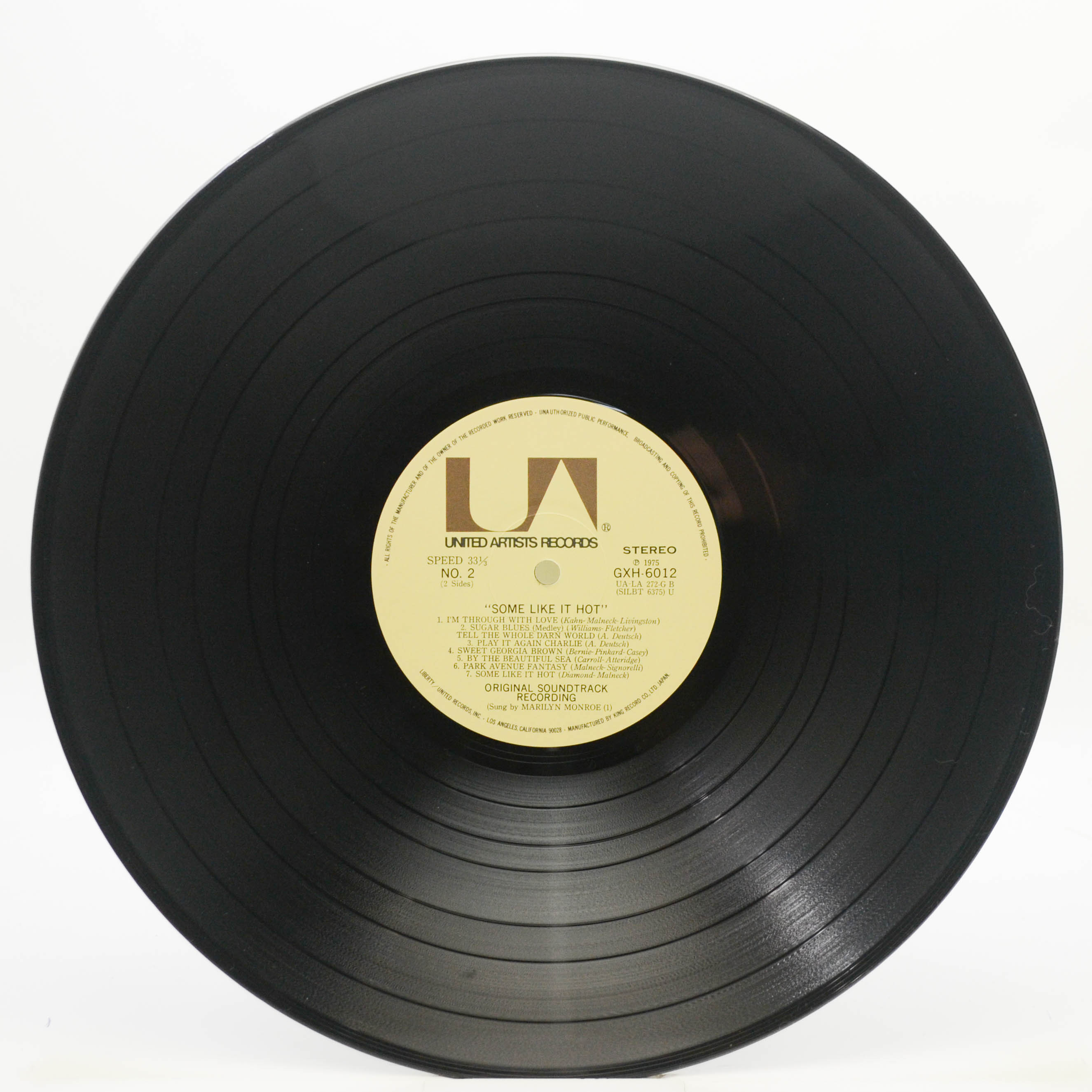 Various — Some Like It Hot (Original Music From The Motion Picture Sound Track), 1959