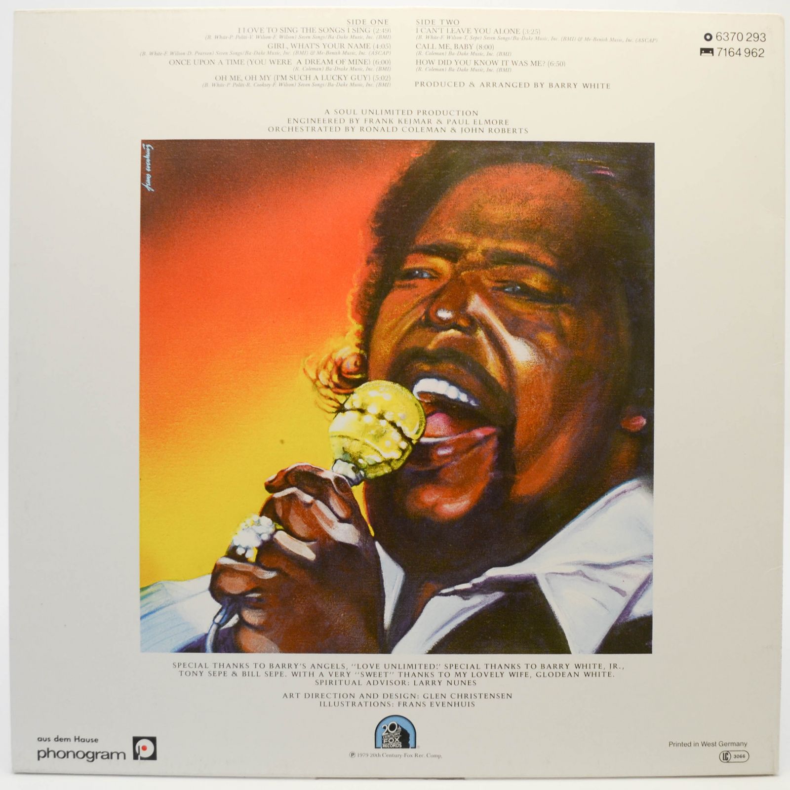 Barry White — I Love To Sing The Songs I Sing, 1979
