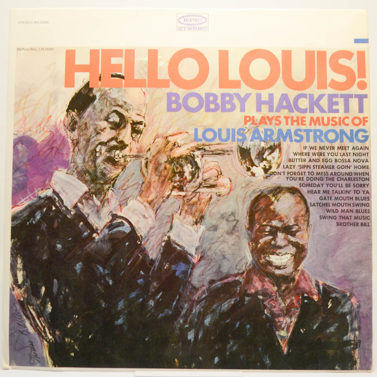 Bobby Hackett — Hello Louis! - Plays The Music Of Louis Armstrong, 1964
