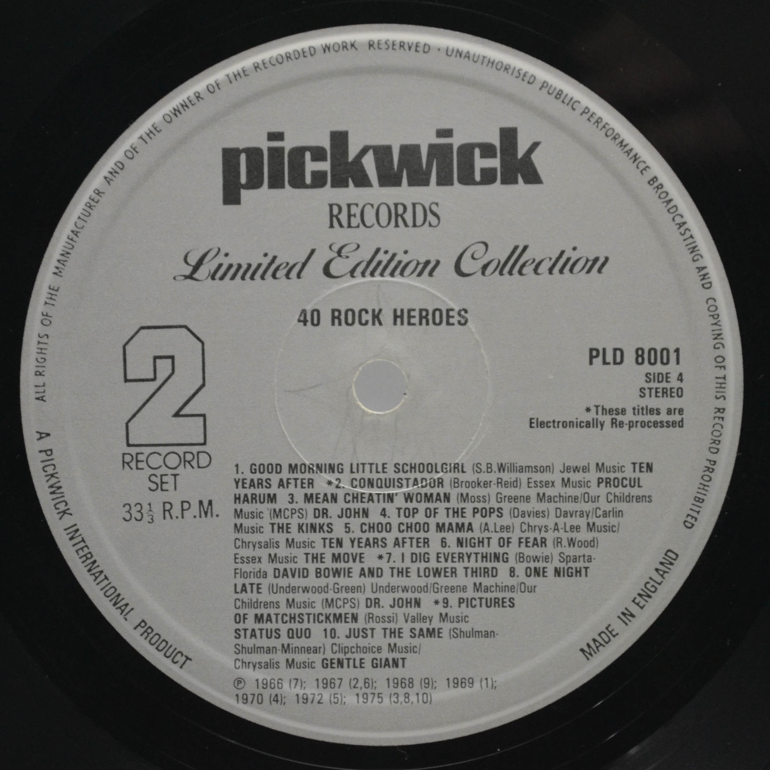 Various — Rock Heroes (2LP, UK), 1979