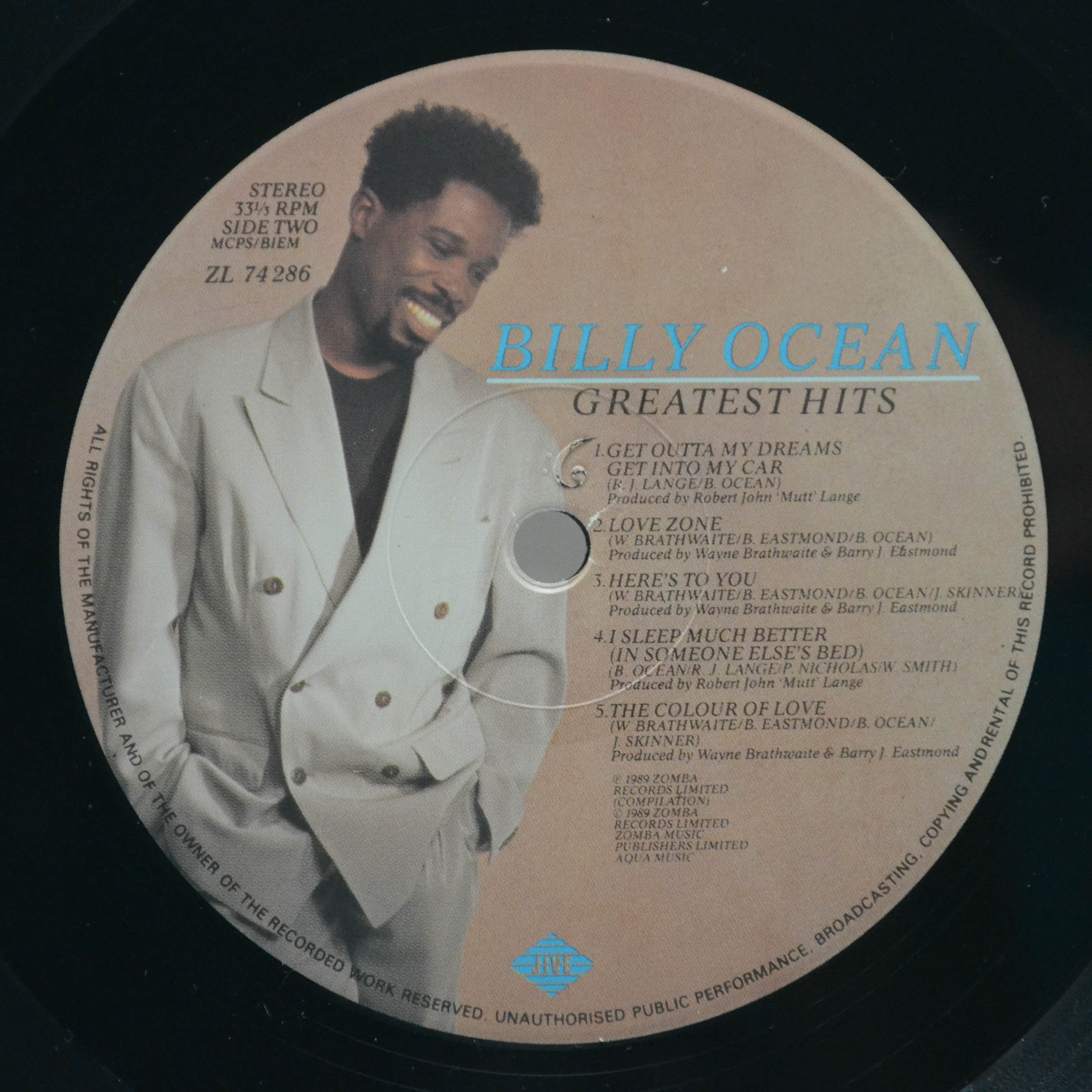 Billy Ocean - Greatest Hits, 2890 ₽ Германия, Jive, купить виниловую ...
