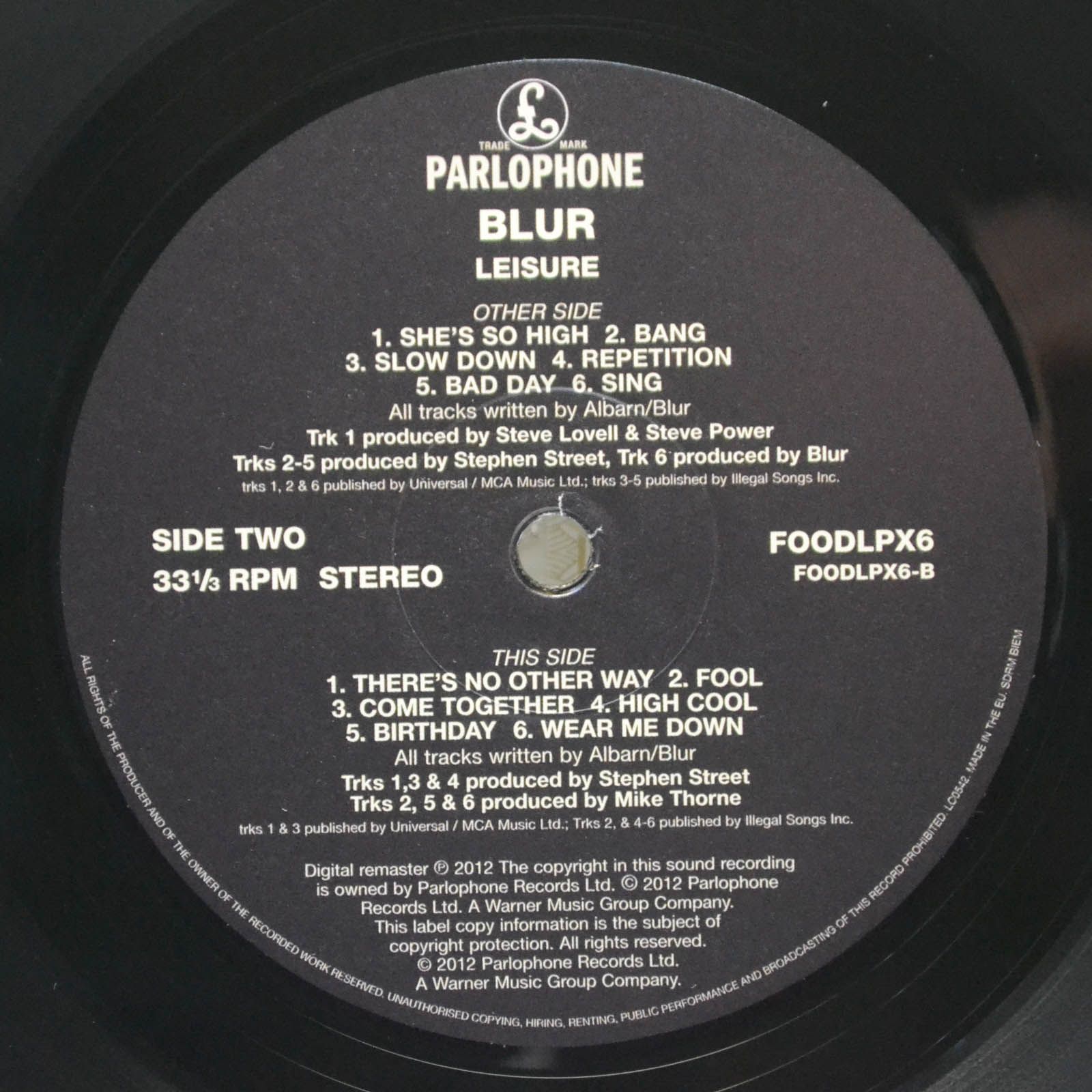 Blur — Leisure, 1991