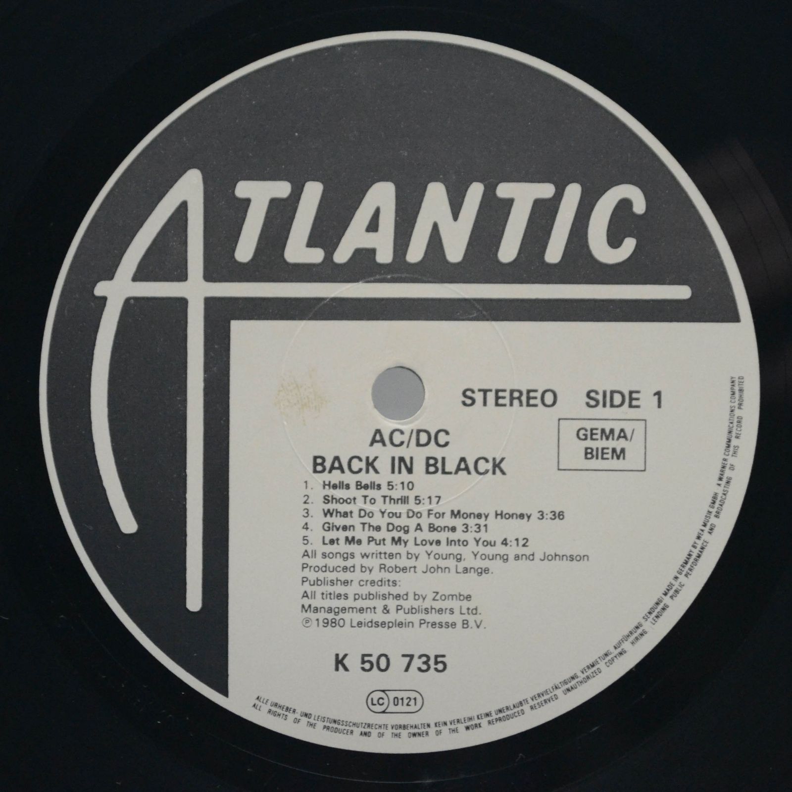 AC/DC — Back In Black, 1980