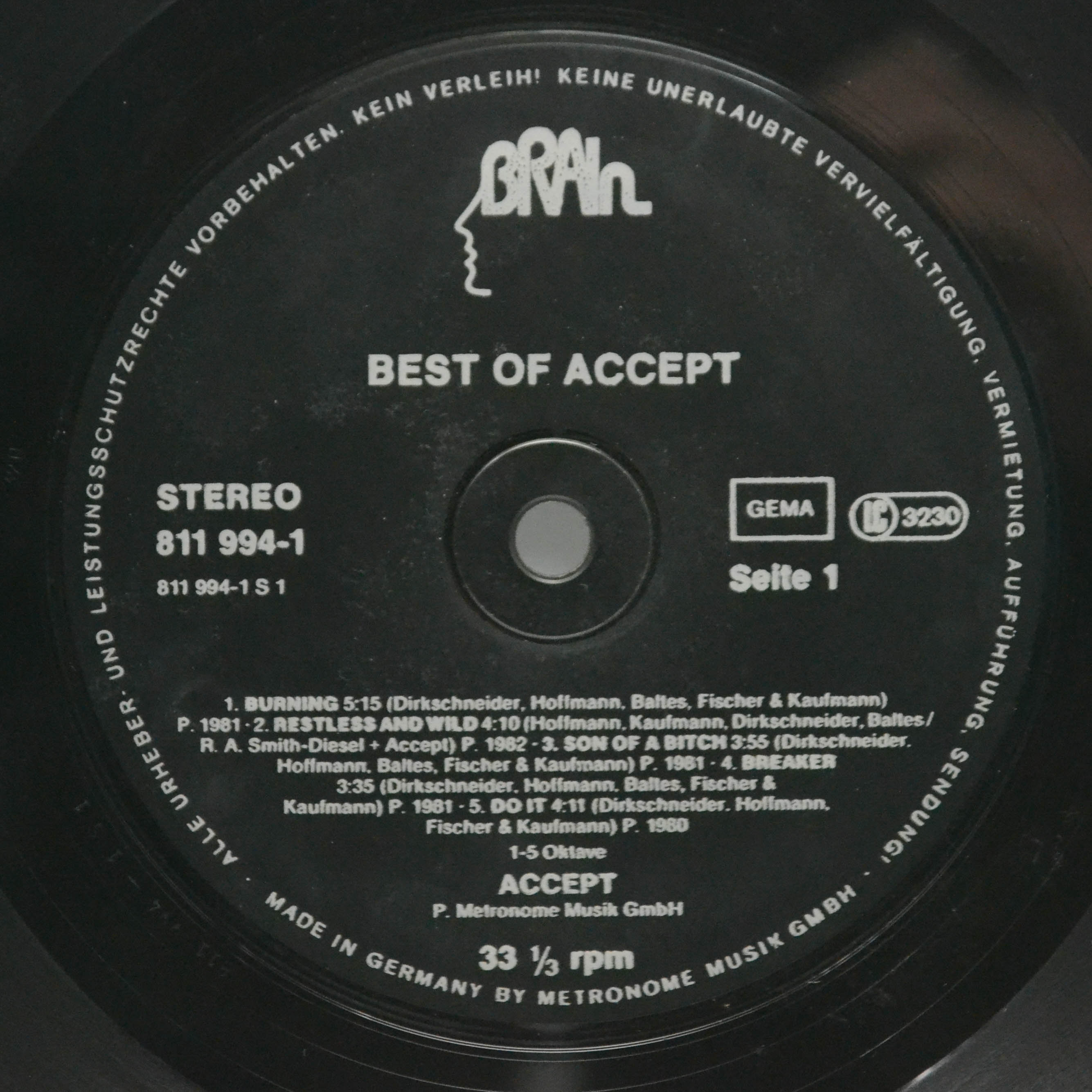 Accept — Best Of Accept, 1983