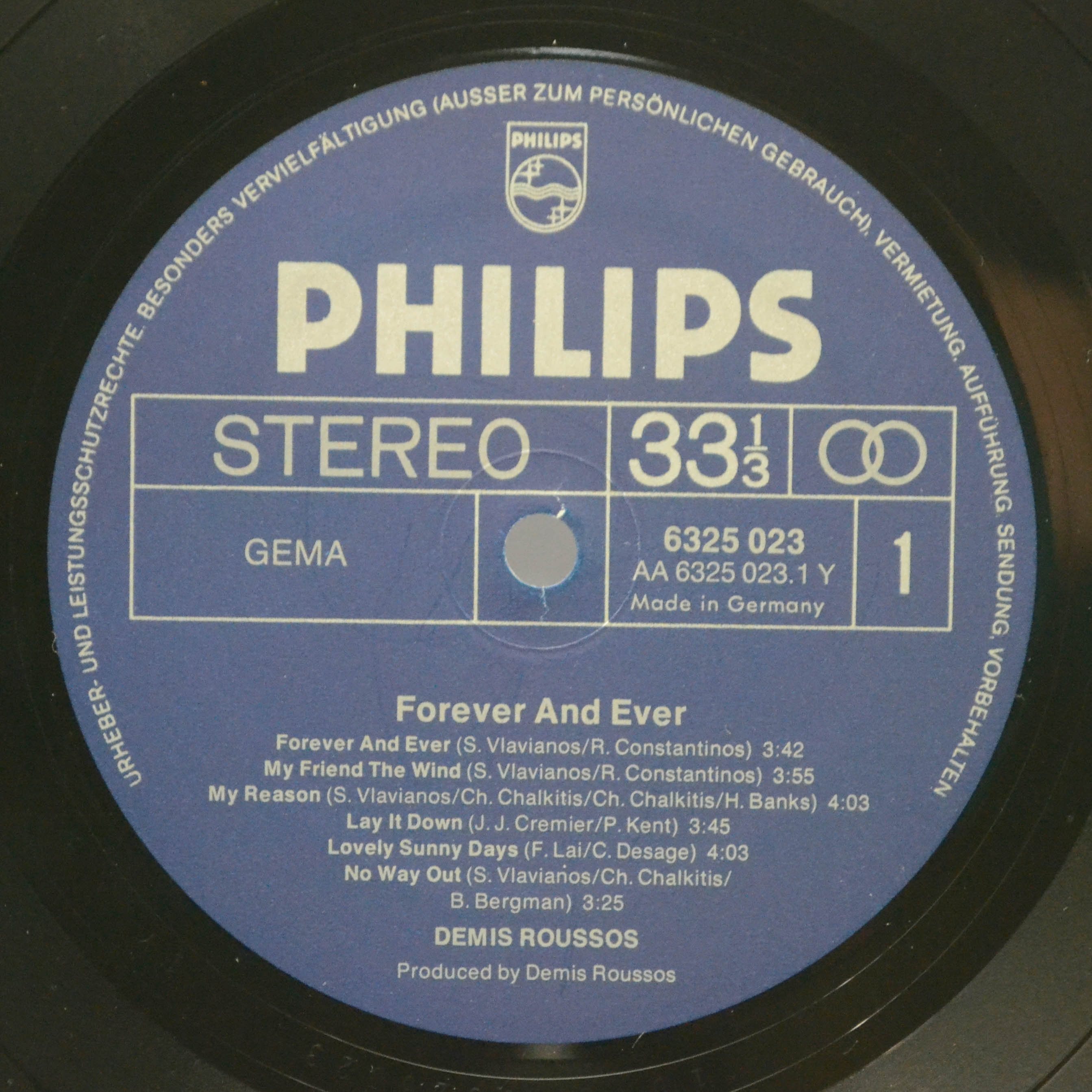 Demis Roussos — Forever And Ever, 1973