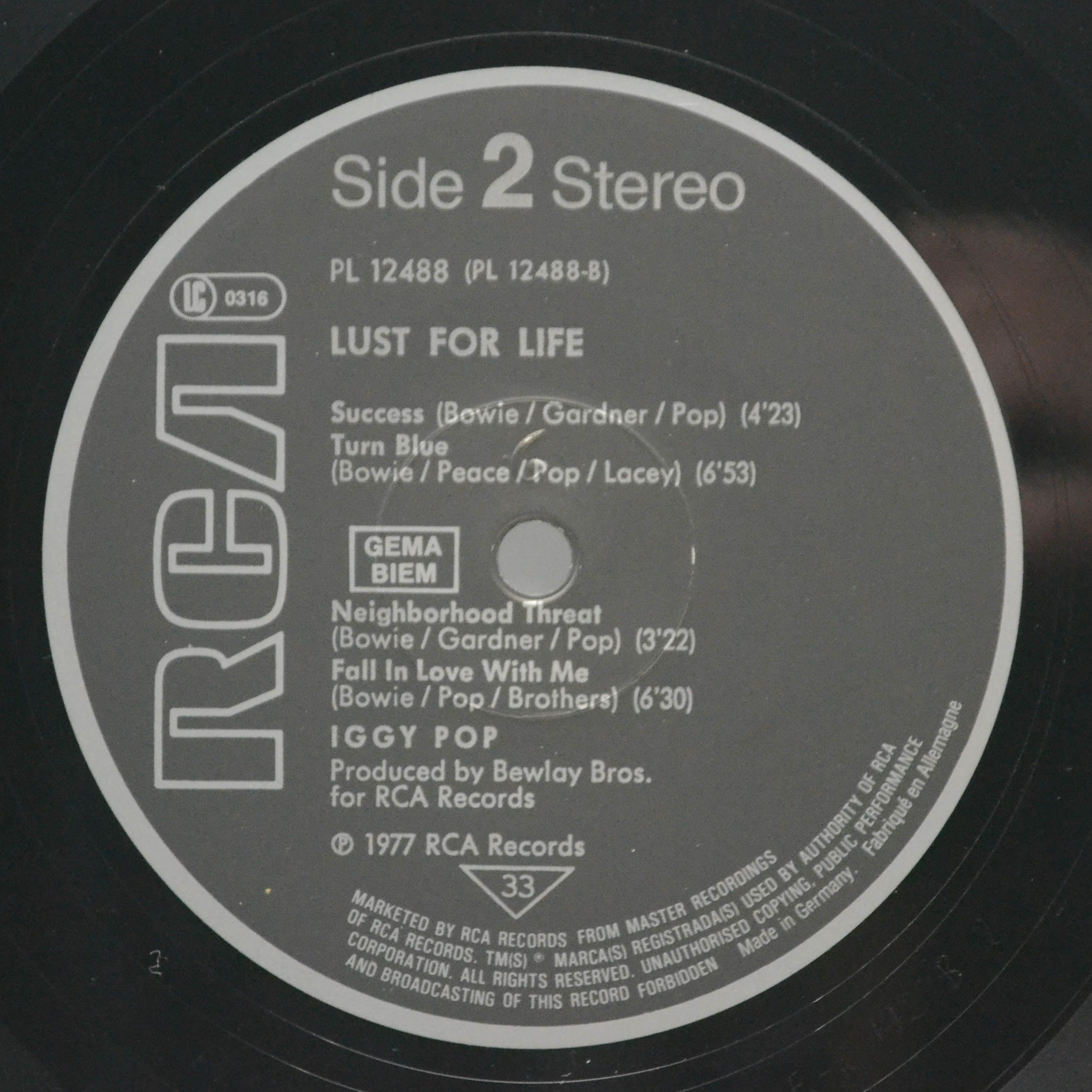 Iggy Pop — Lust For Life, 1977