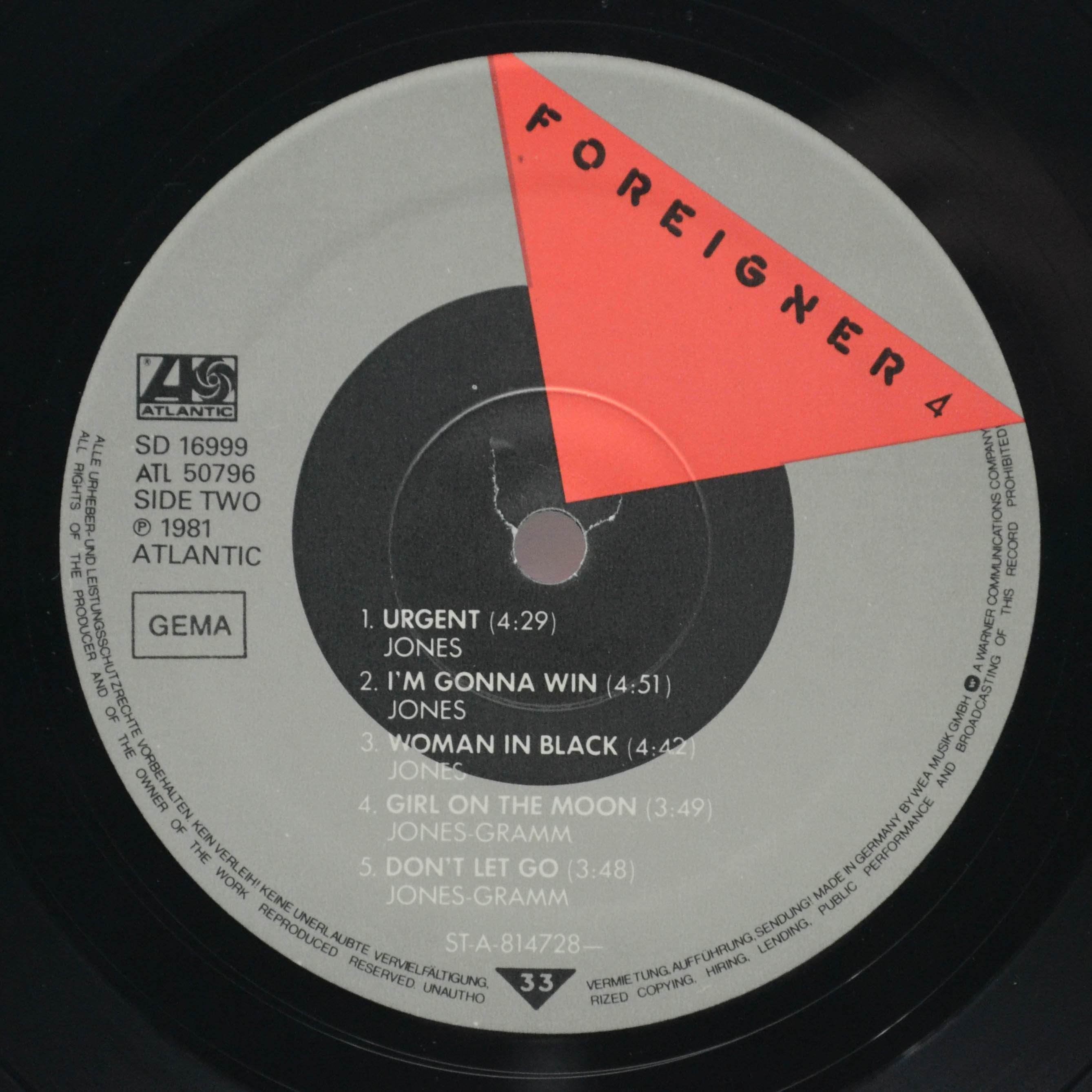 Foreigner — 4, 1981
