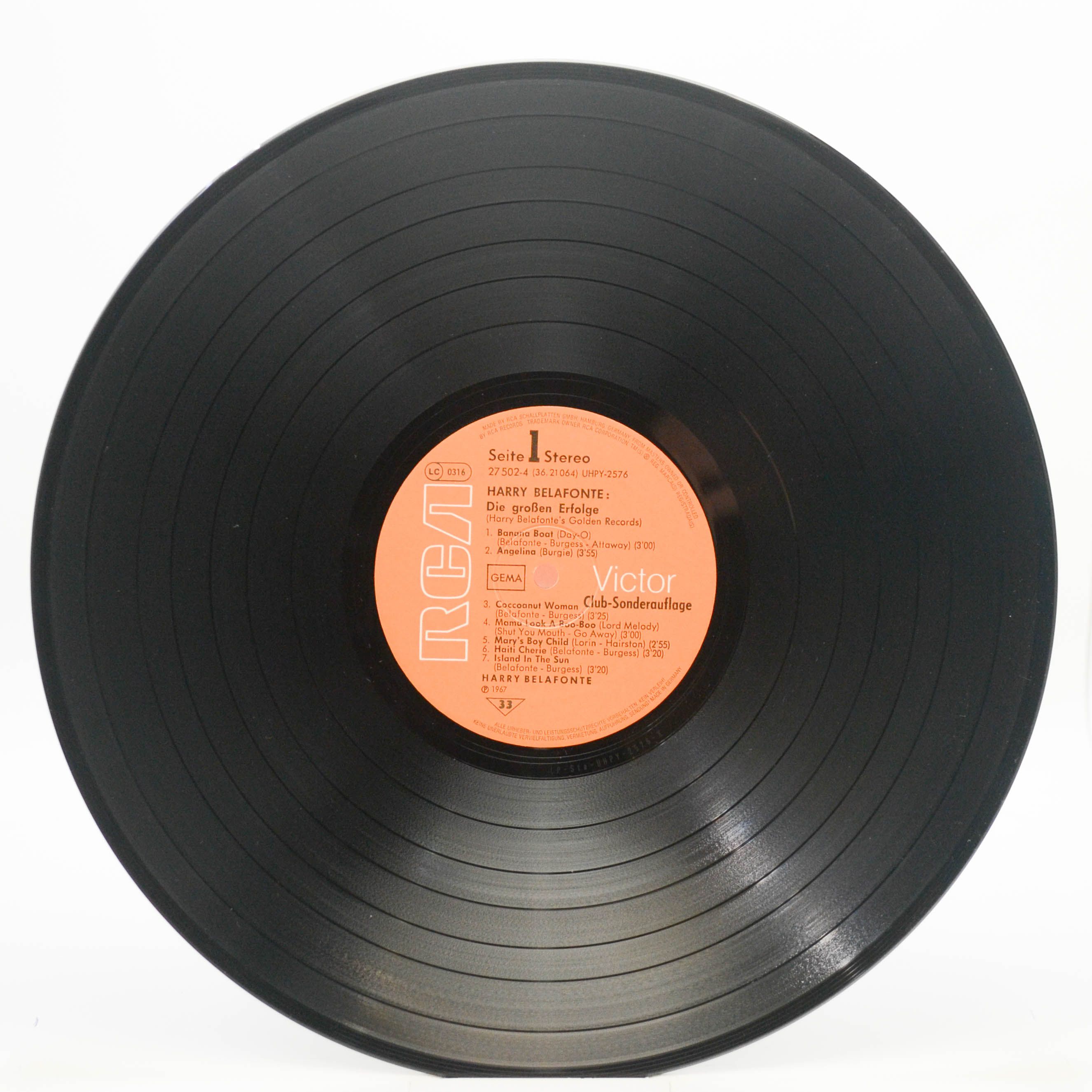 Harry Belafonte — Golden Records, 1967