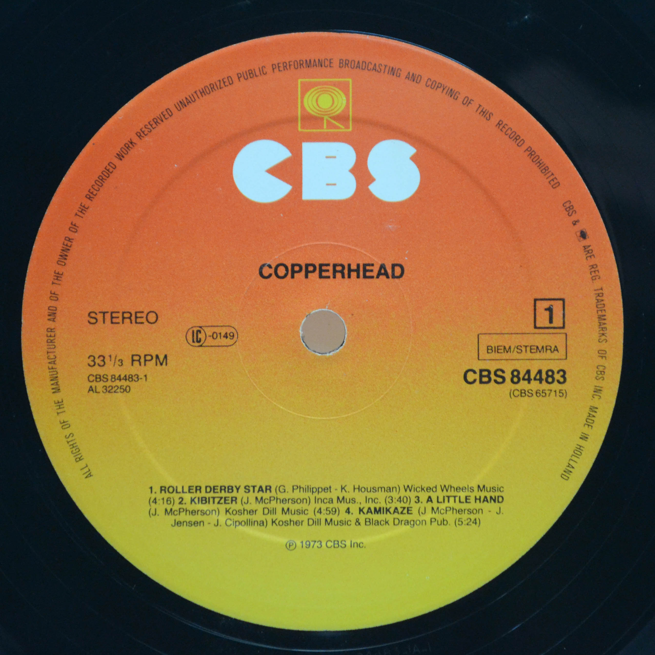 Copperhead — Copperhead, 1973