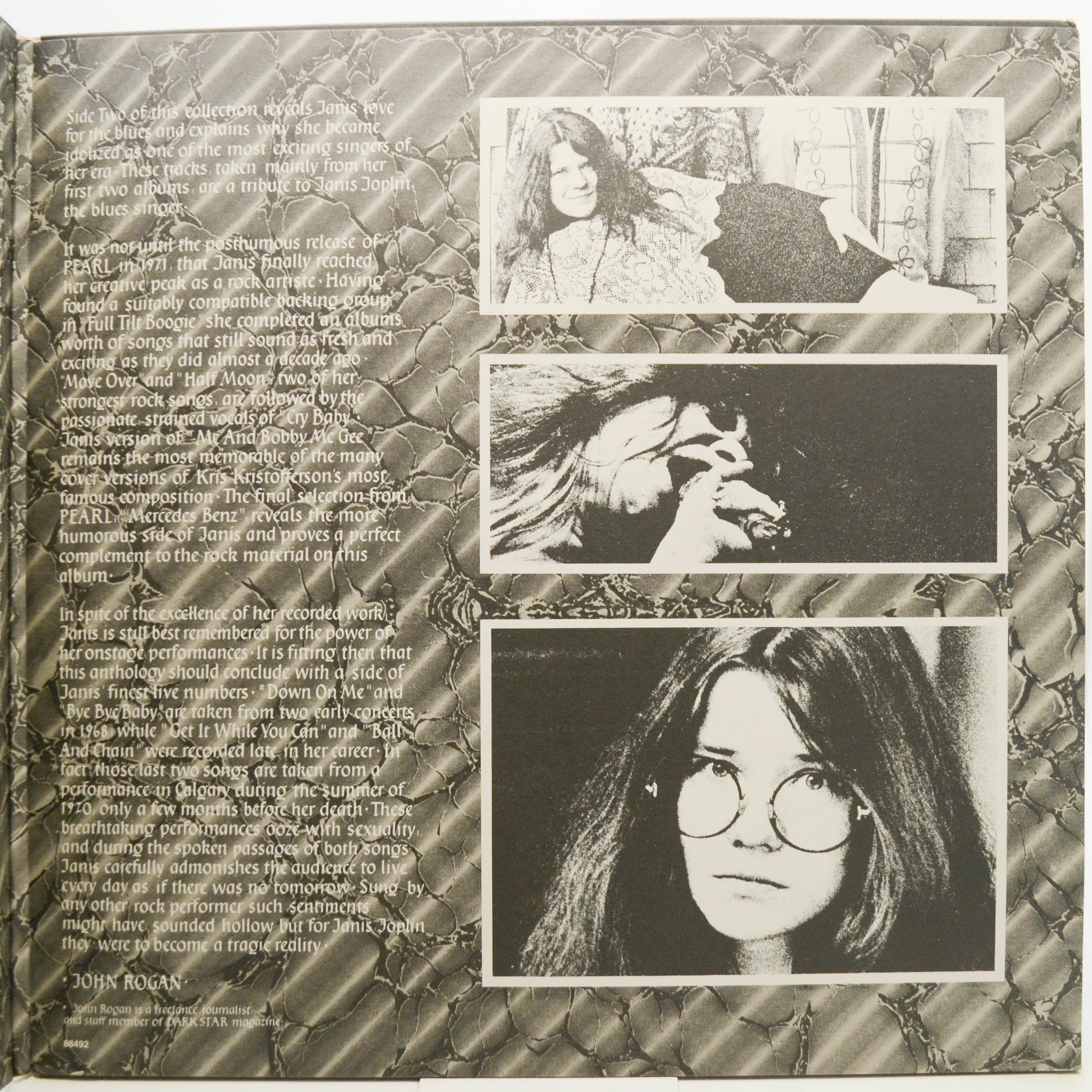 Janis Joplin — Anthology (2LP), 1980