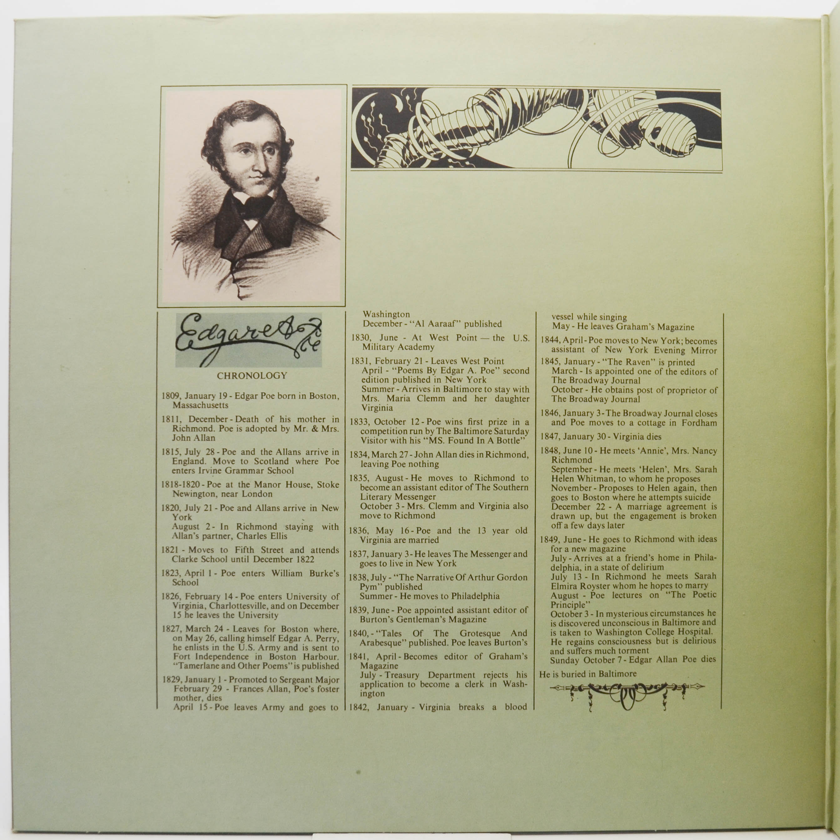 Alan Parsons Project — Tales Of Mystery And Imagination • Edgar Allan Poe, 1976