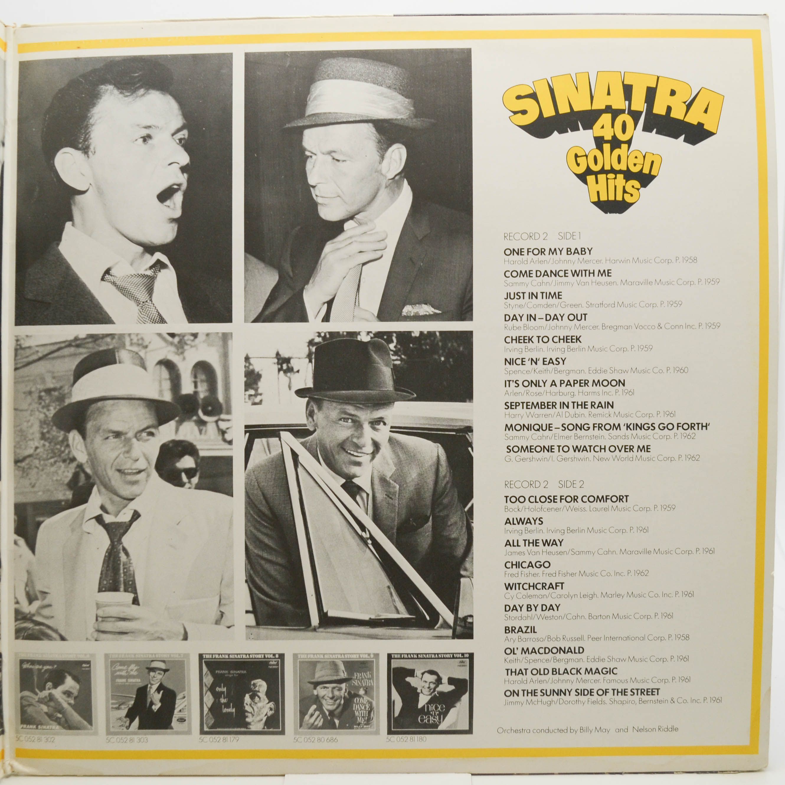 Виниловая пластинка Frank Sinatra — 40 Golden Hits (2LP), 1975