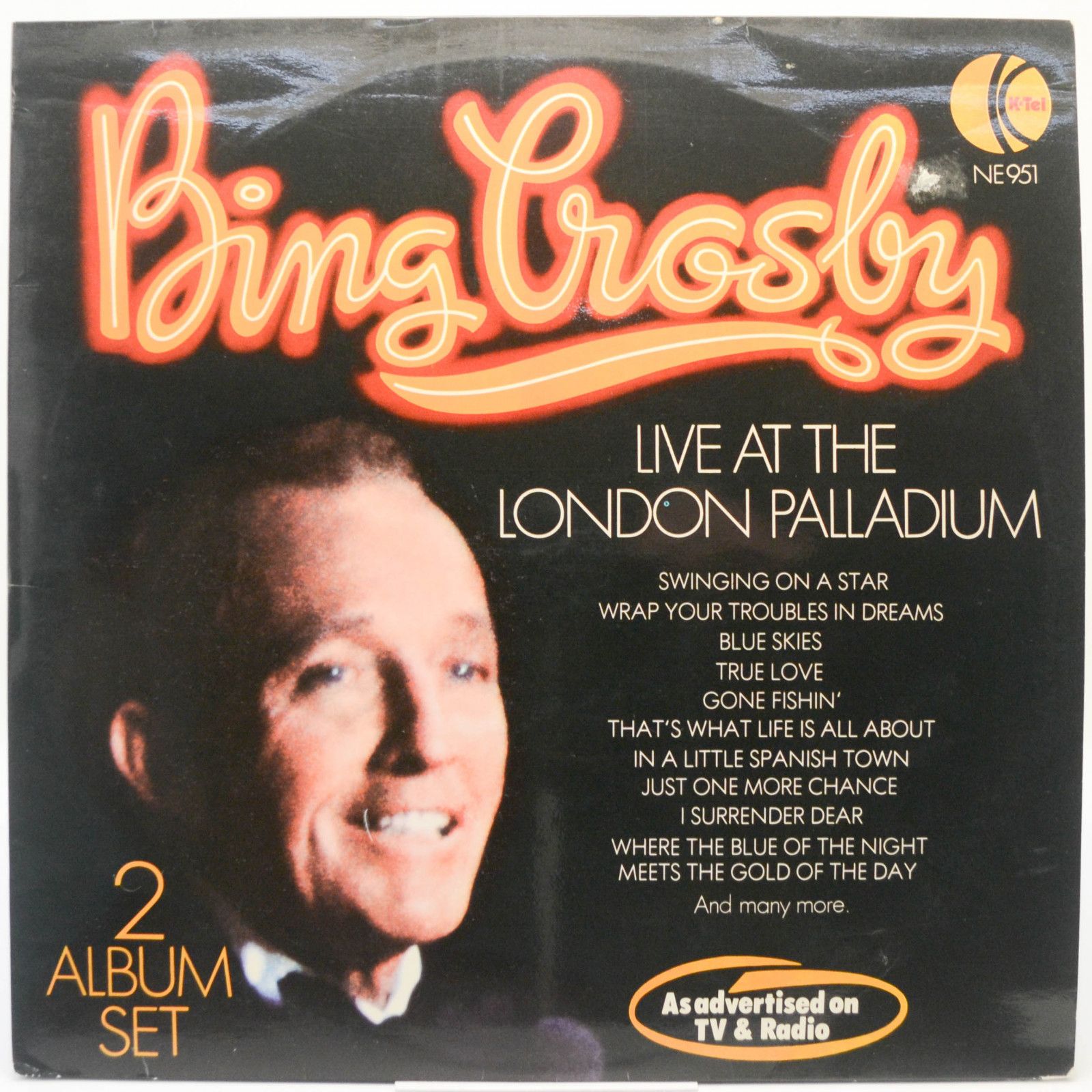 Bing Crosby — Bing Crosby Live At The London Palladium (2LP, UK), 1976