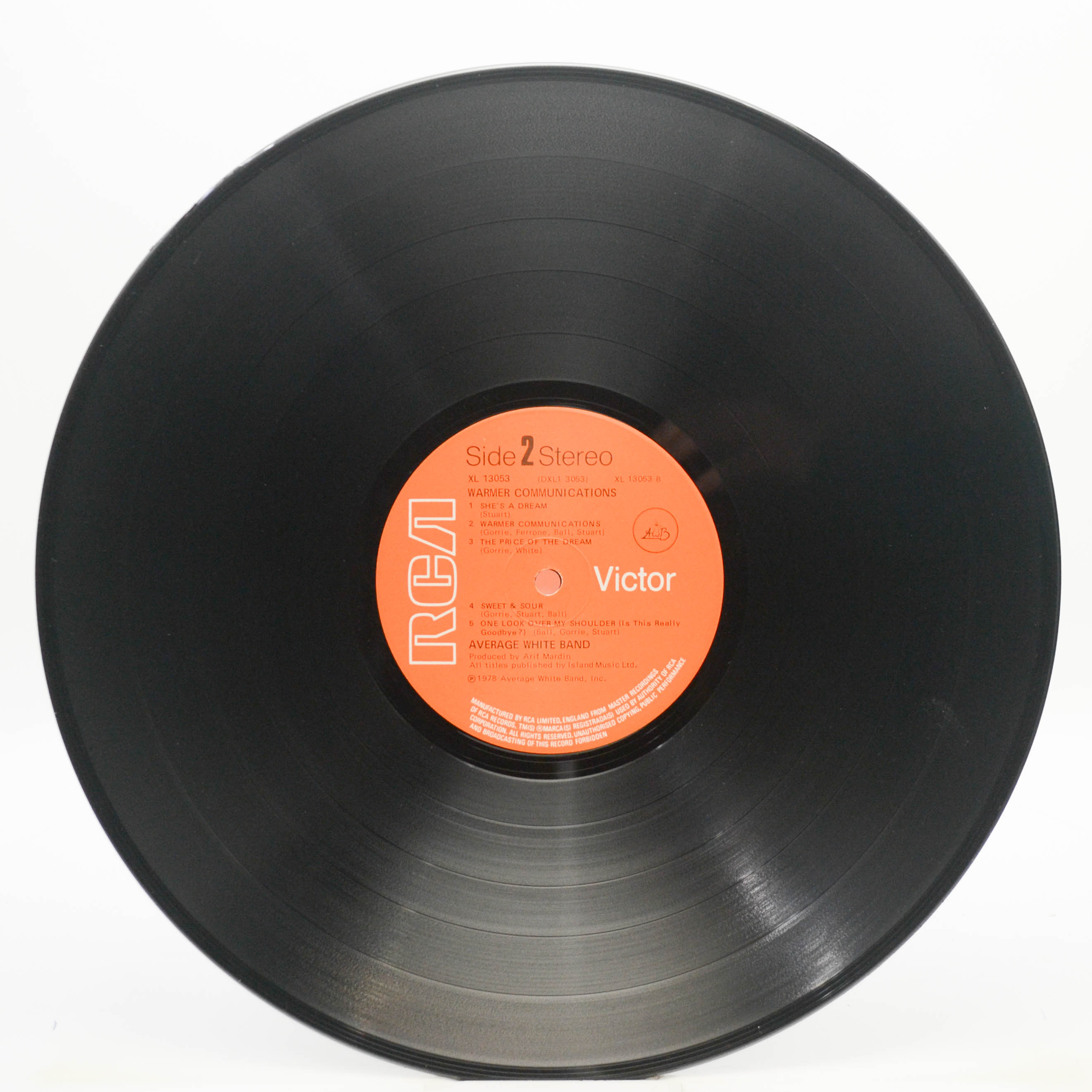Виниловая пластинка Average White Band — Warmer Communications (UK), 1978