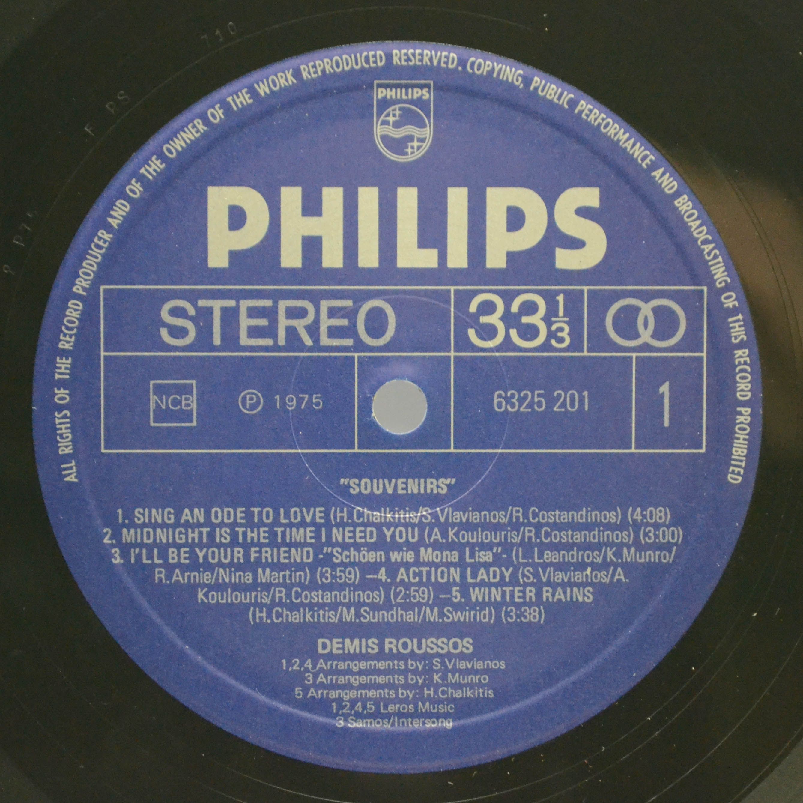 Demis Roussos — Souvenirs, 1975