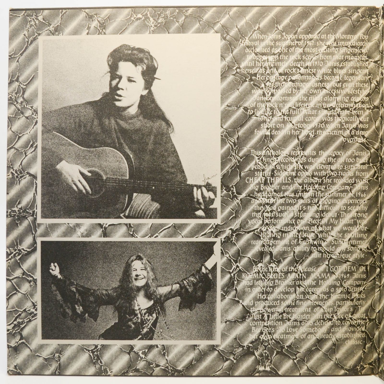 Janis Joplin — Anthology (2LP), 1980