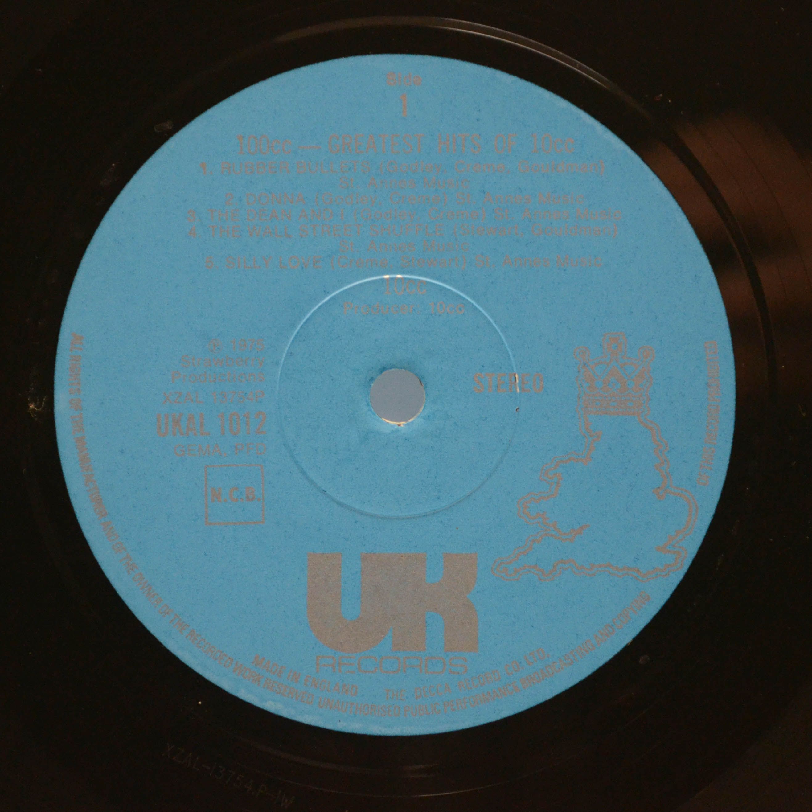 10cc — 100cc - Greatest Hits Of 10cc (1-st, UK), 1975