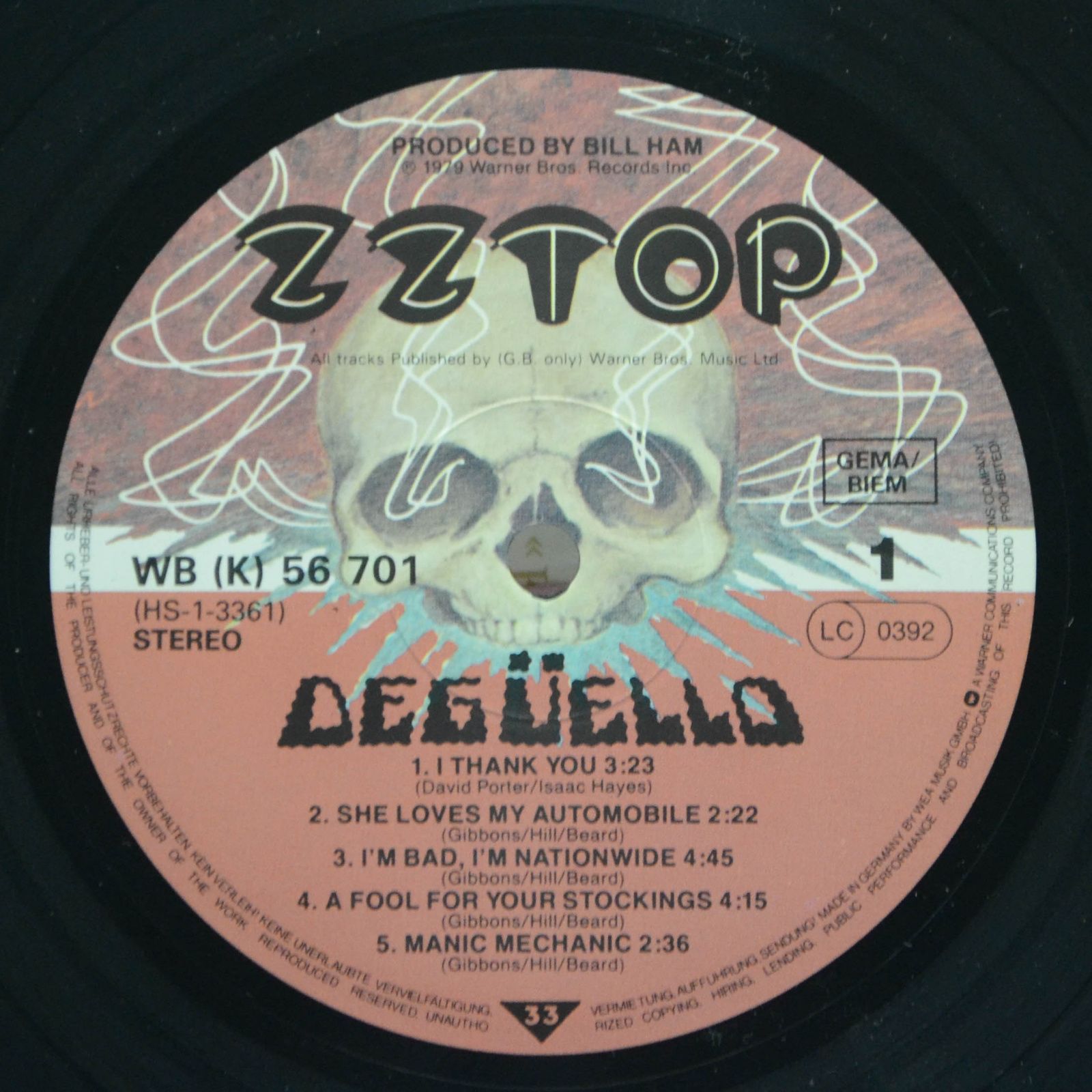 ZZ Top — Degüello, 1982