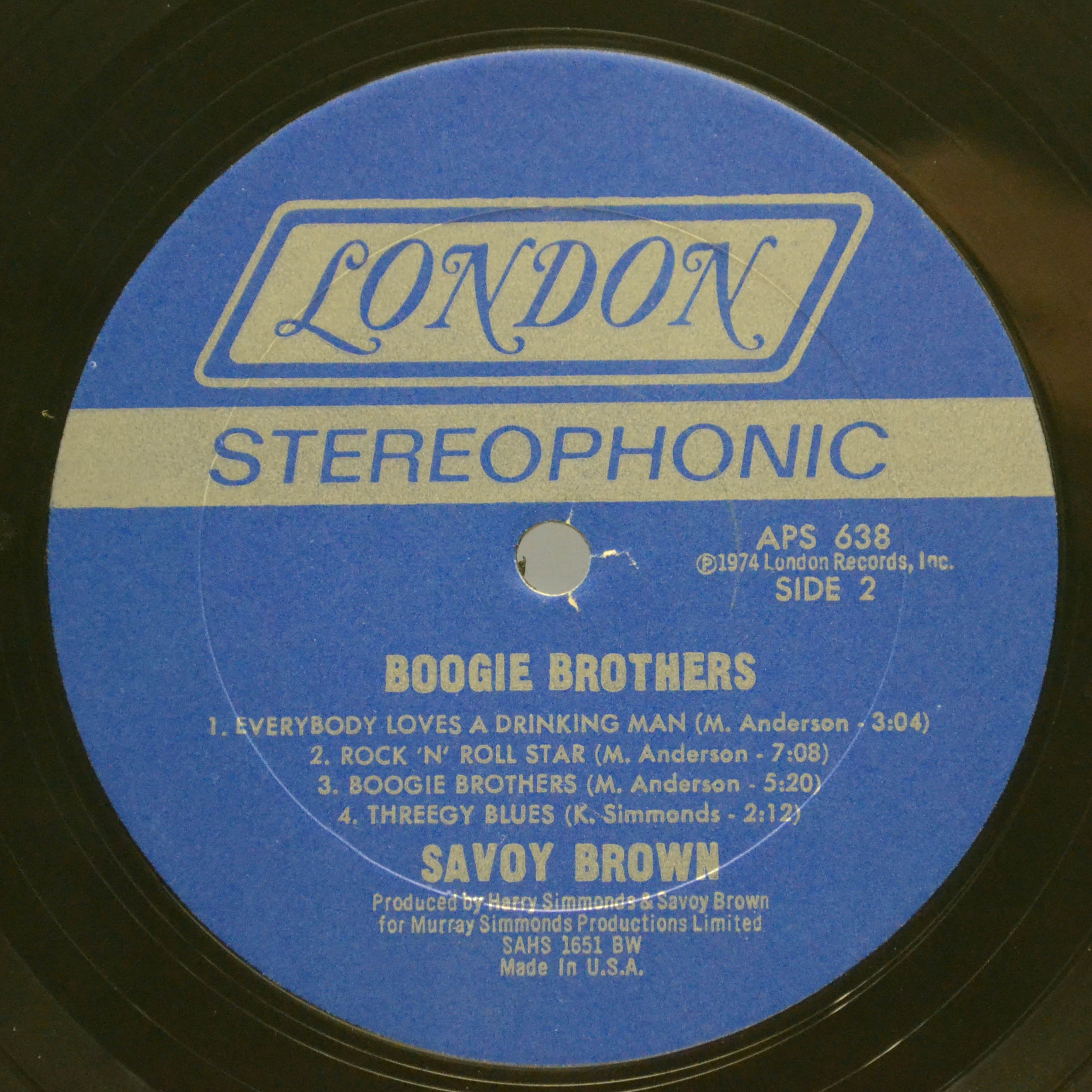 Savoy Brown — Boogie Brothers (USA), 1974