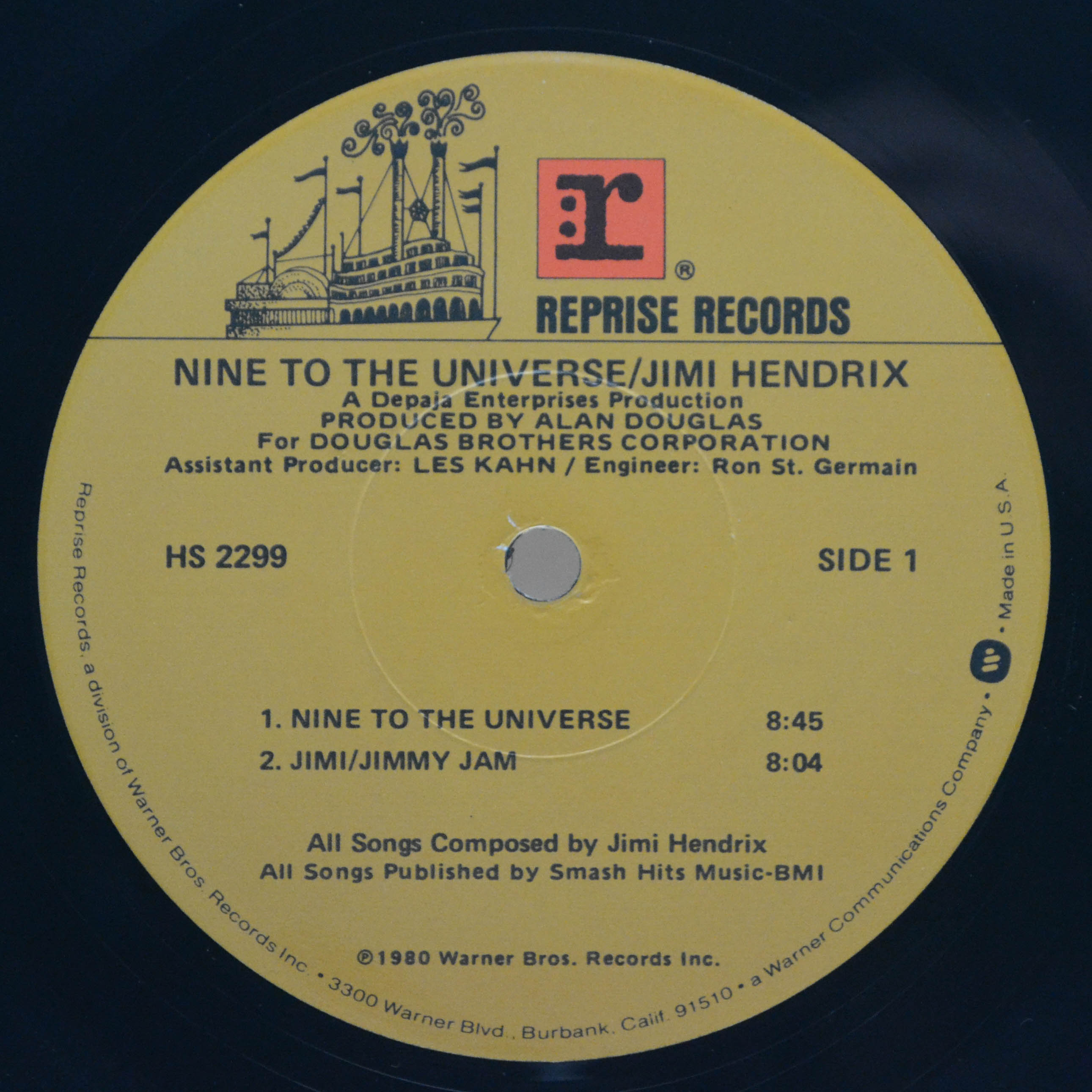 Jimi Hendrix — Nine To The Universe (USA), 1980
