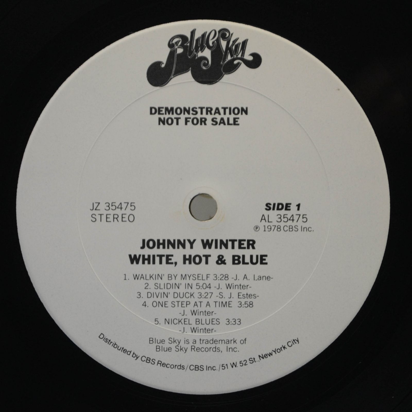 Johnny Winter — White, Hot & Blue, 1978