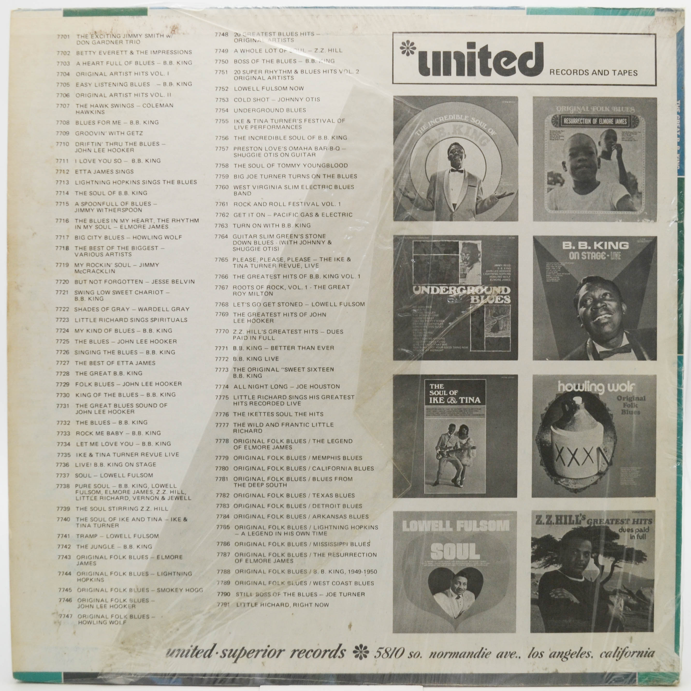 B. B. King And His Orchestra — The Great B. B. King (USA), 1960