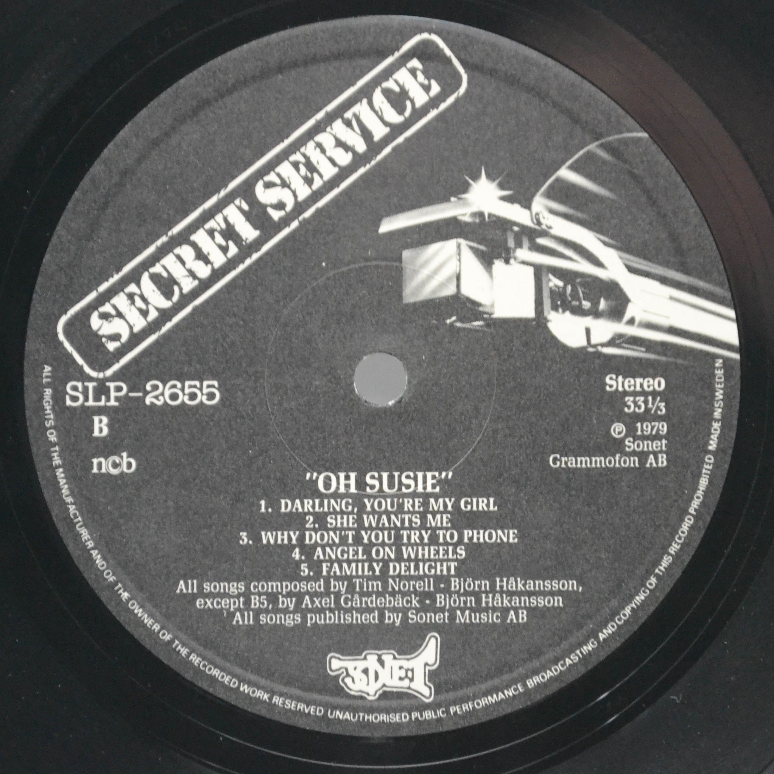 Secret Service — Oh Susie (1-st, Sweden), 1979