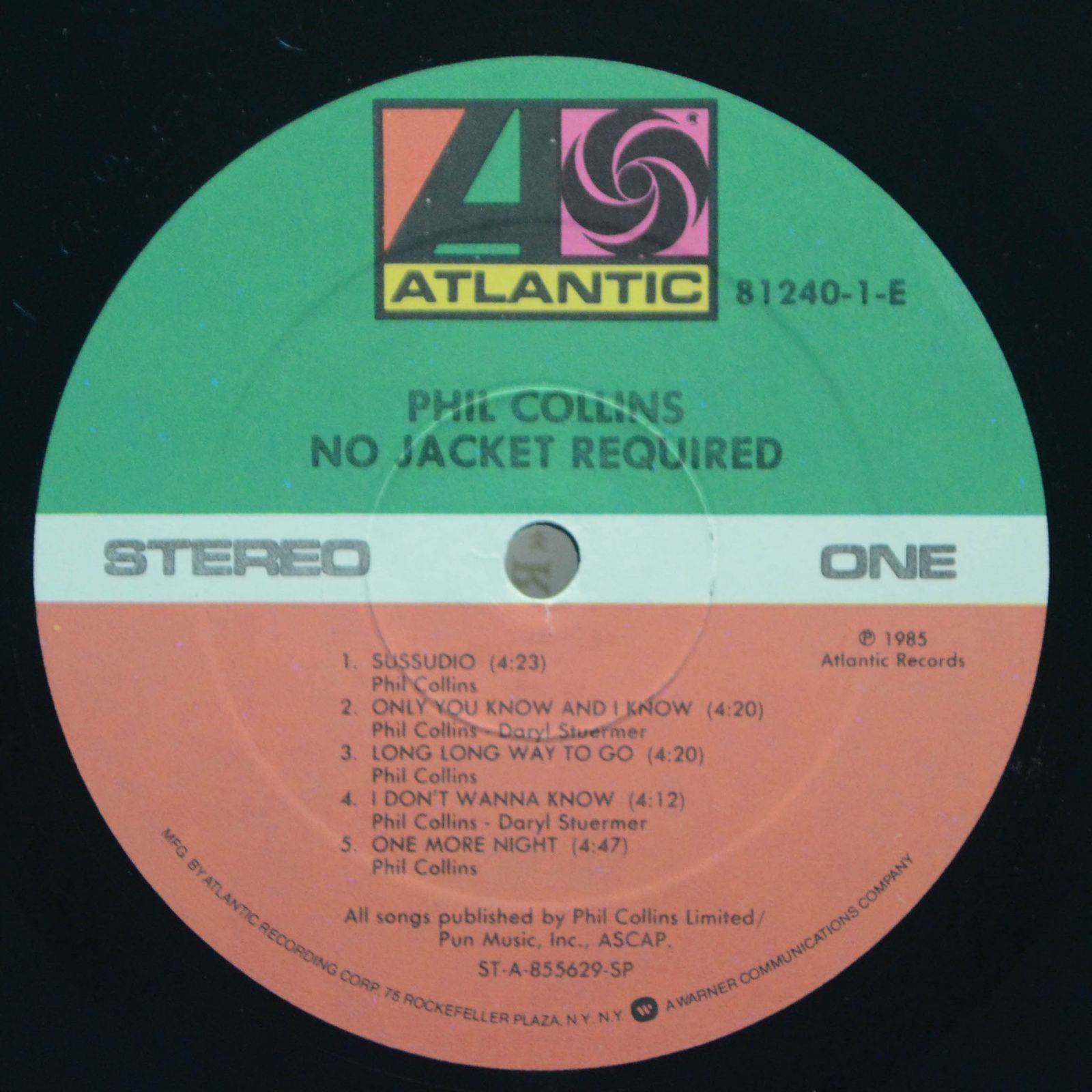 Phil Collins — No Jacket Required (USA), 1985