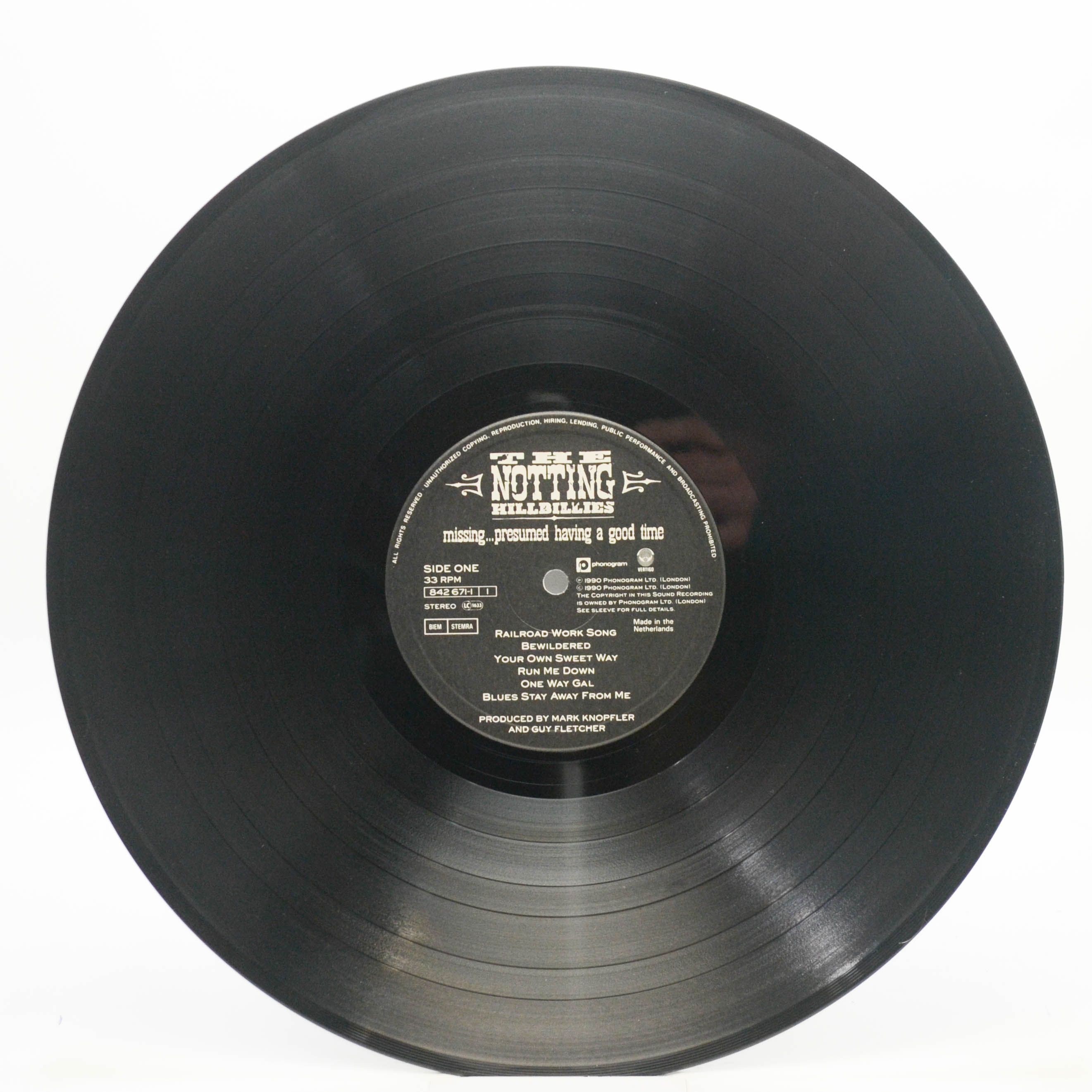 Notting Hillbillies — Missing...Presumed Having A Good Time, 1990