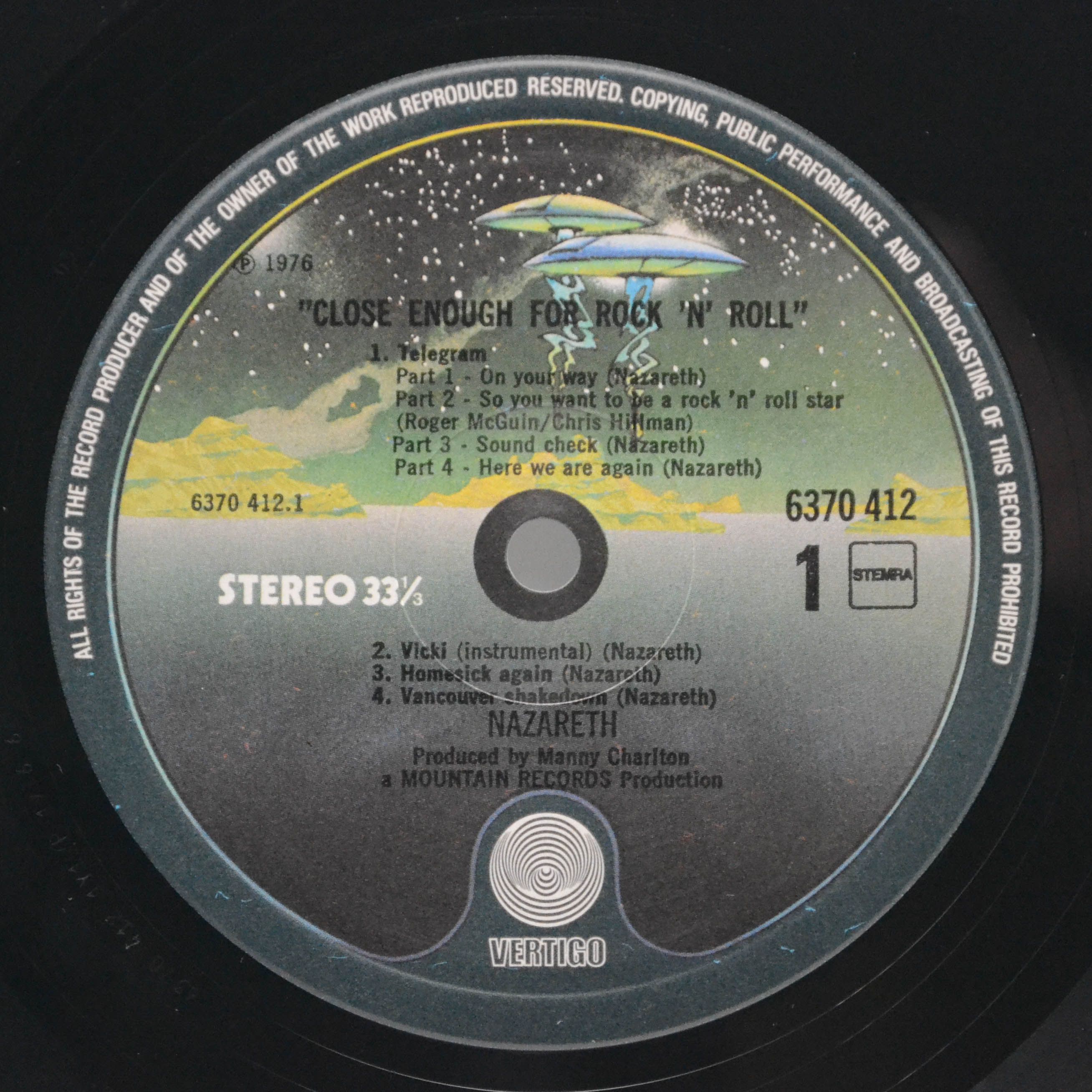 Nazareth — Close Enough For Rock 'N' Roll, 1976