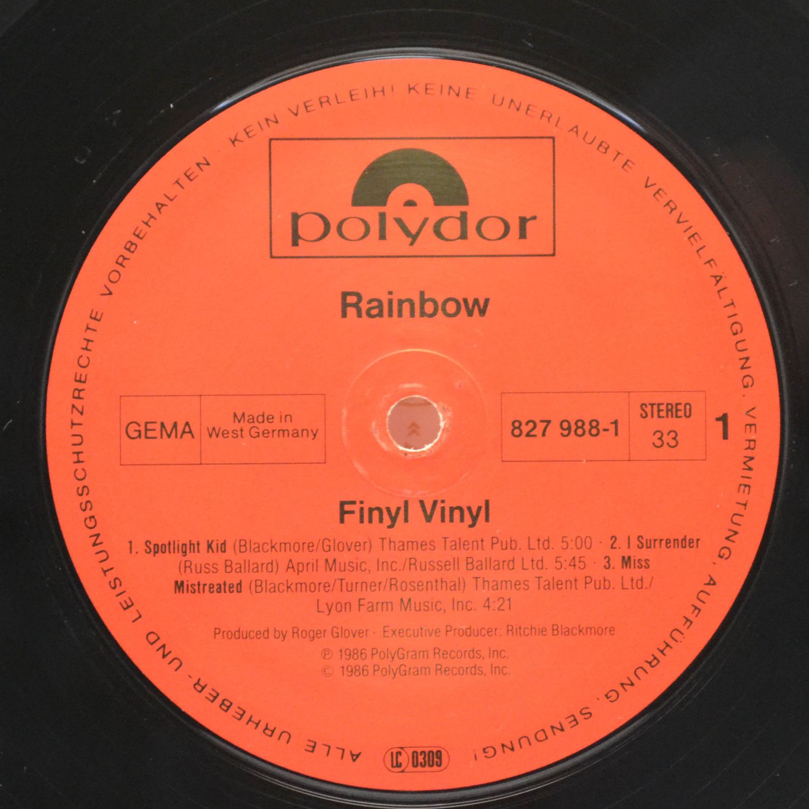 Rainbow — Finyl Vinyl (2LP), 1986