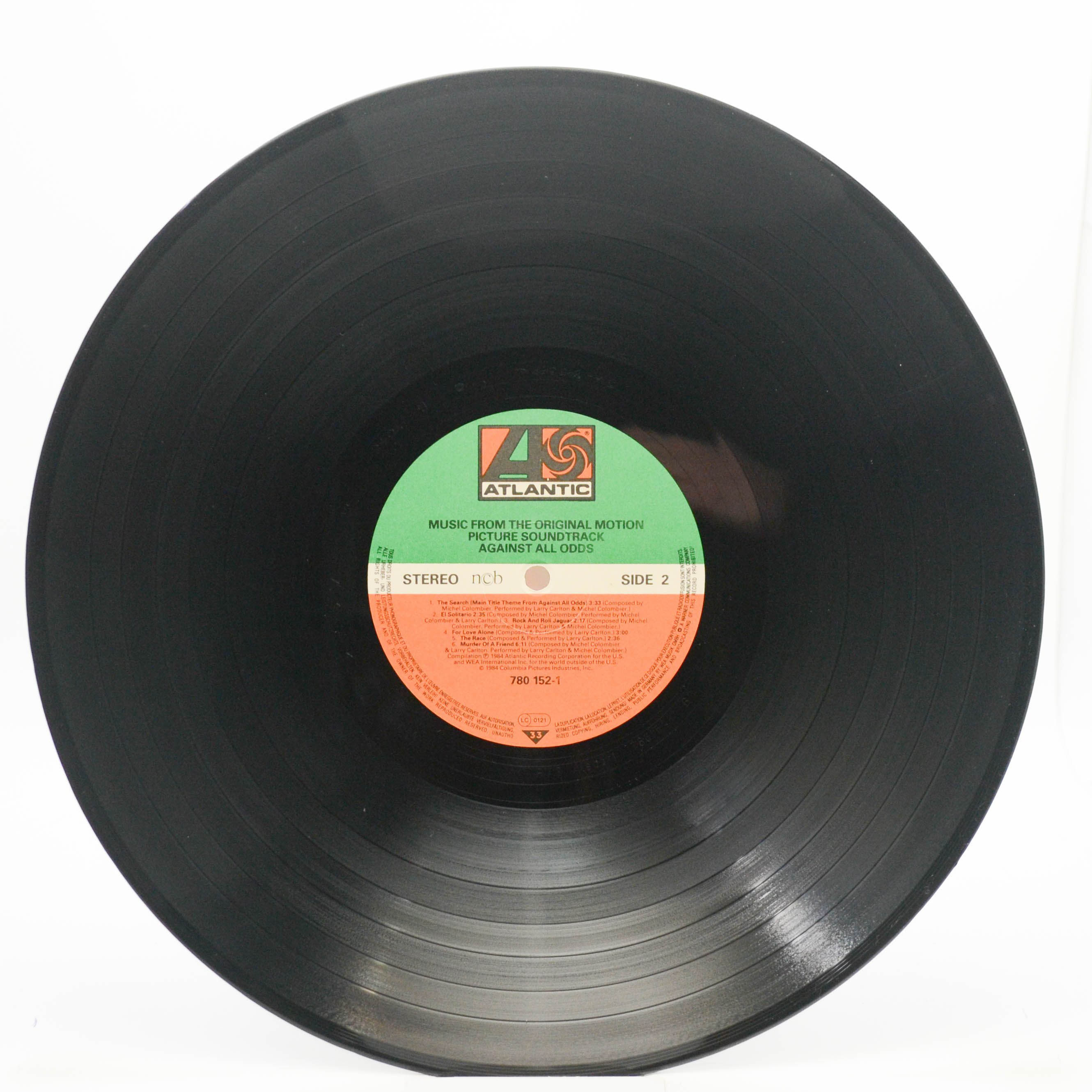 Various — Against All Odds (Music From The Original Picture Soundtrack), 1984