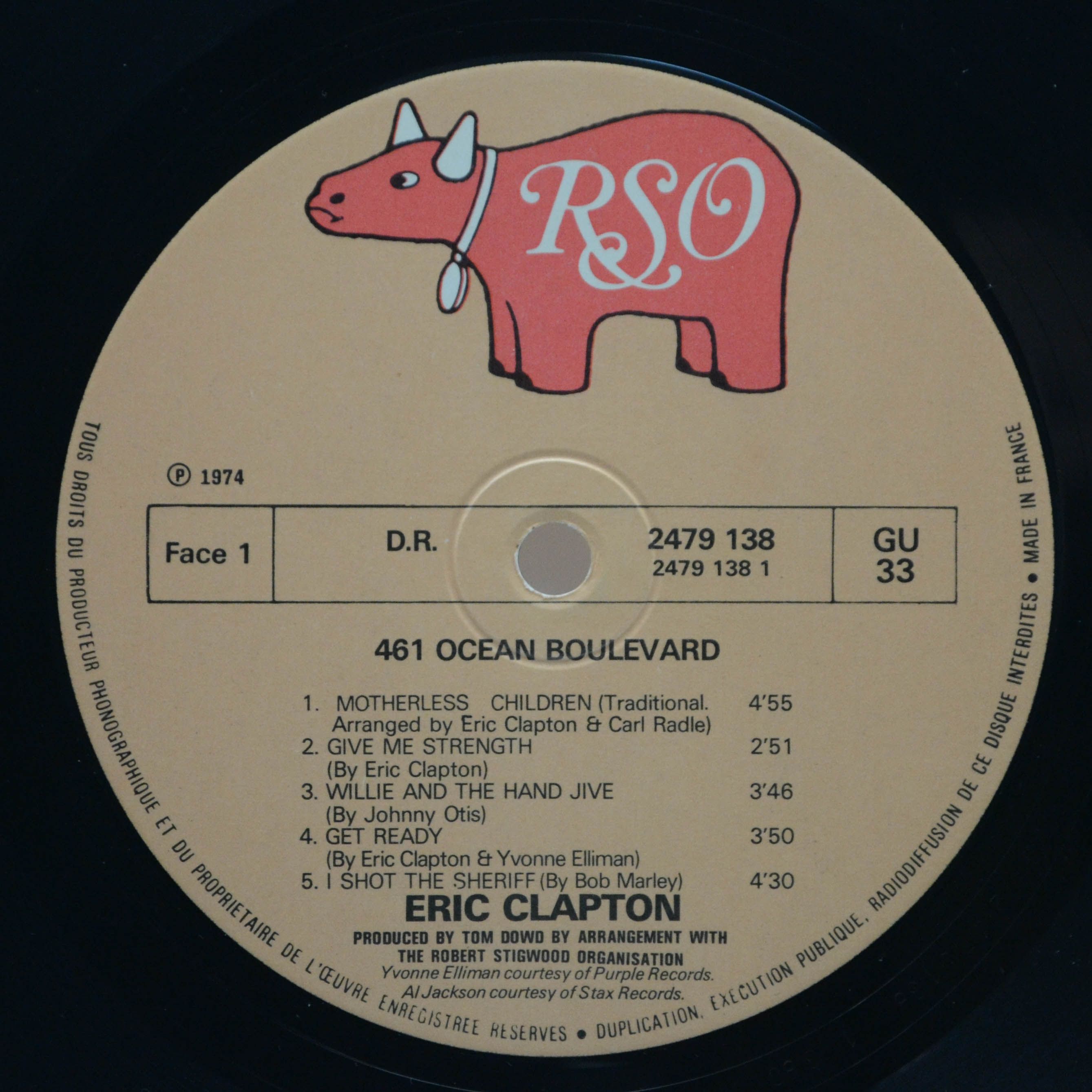 Eric Clapton — 461 Ocean Boulevard, 1974